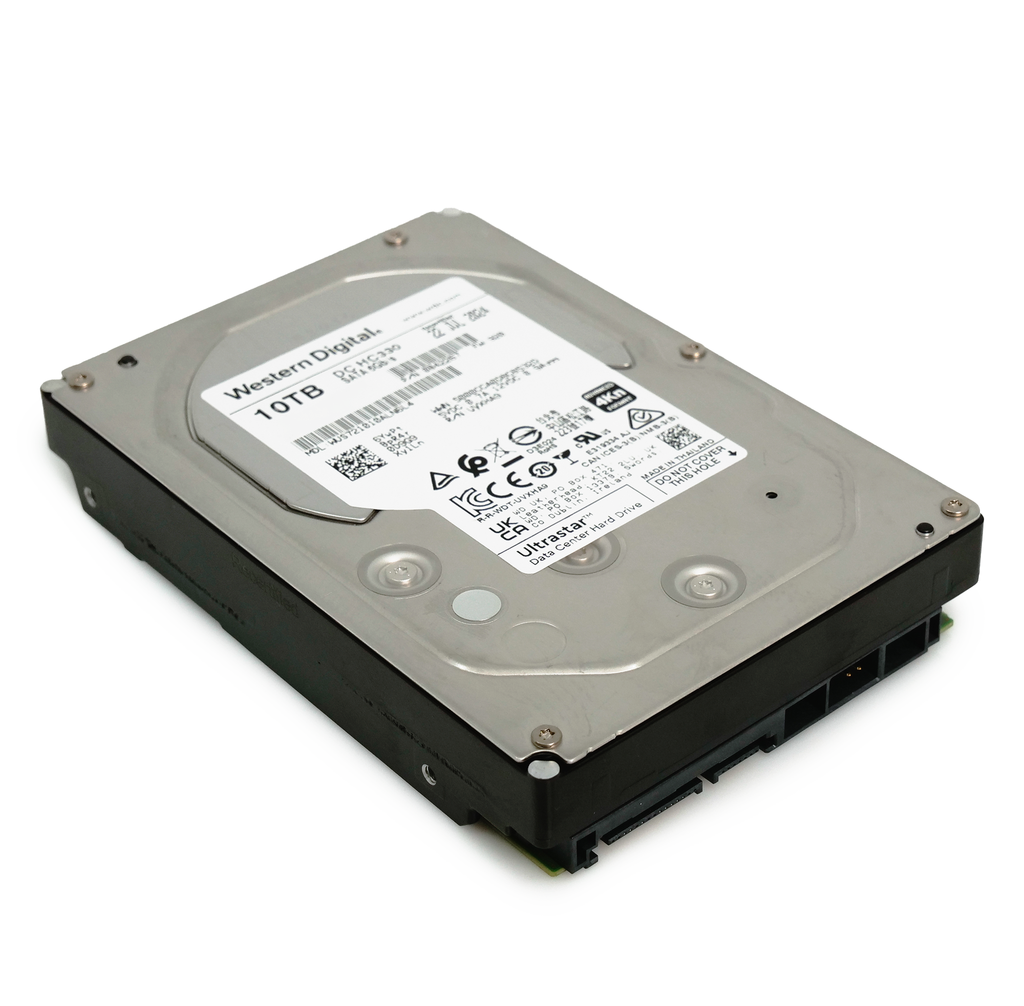 Western Digital Ultrastar DC HC330 WUS721010ALN6L4 0B42267 10TB 7.2K RPM 4kn SATA 6Gb/s 512e 3.5in Recertified Hard Drive