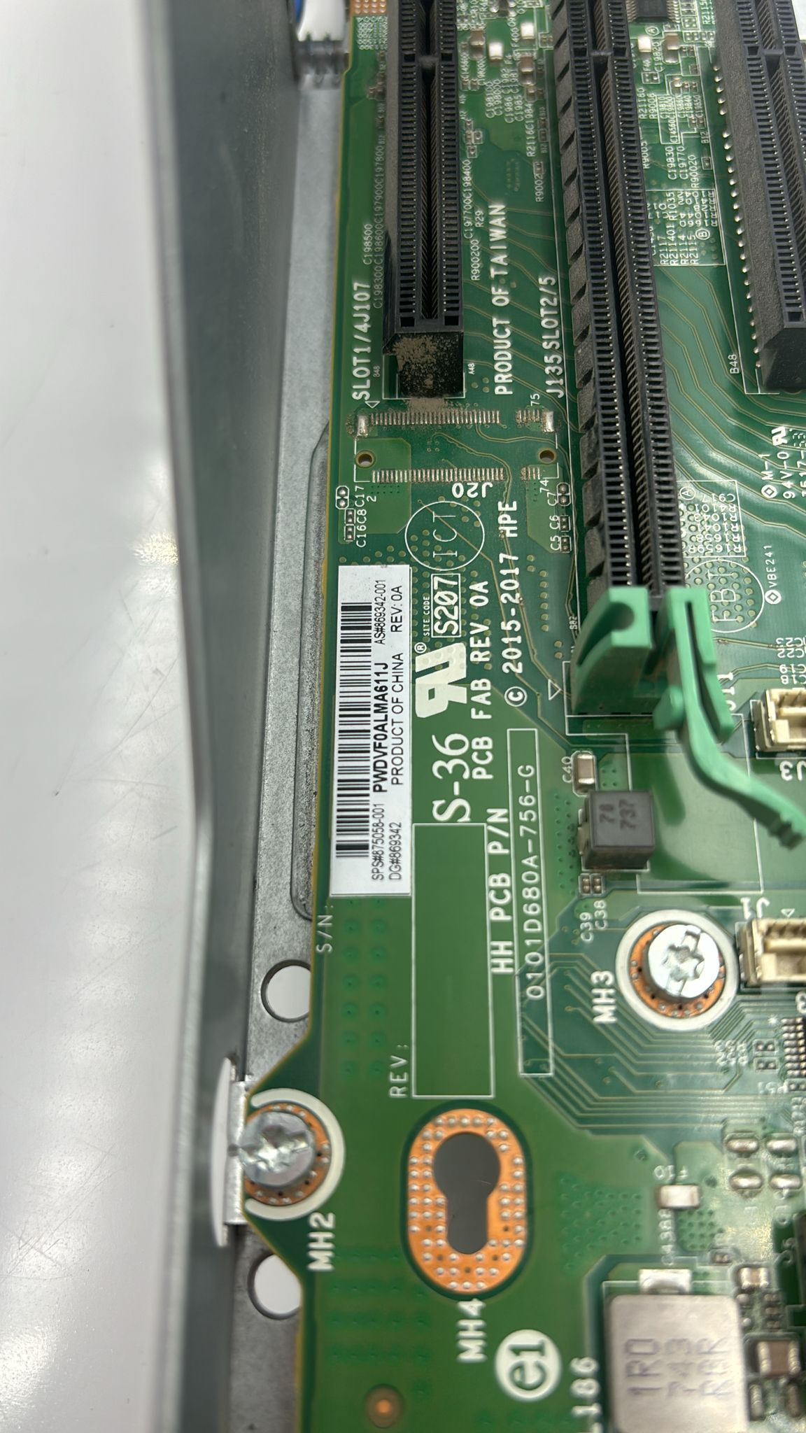 HP 875058-001 Primary PCI Riser Cage For HPE Proliant Dl380 G10 875058-001 869342-001