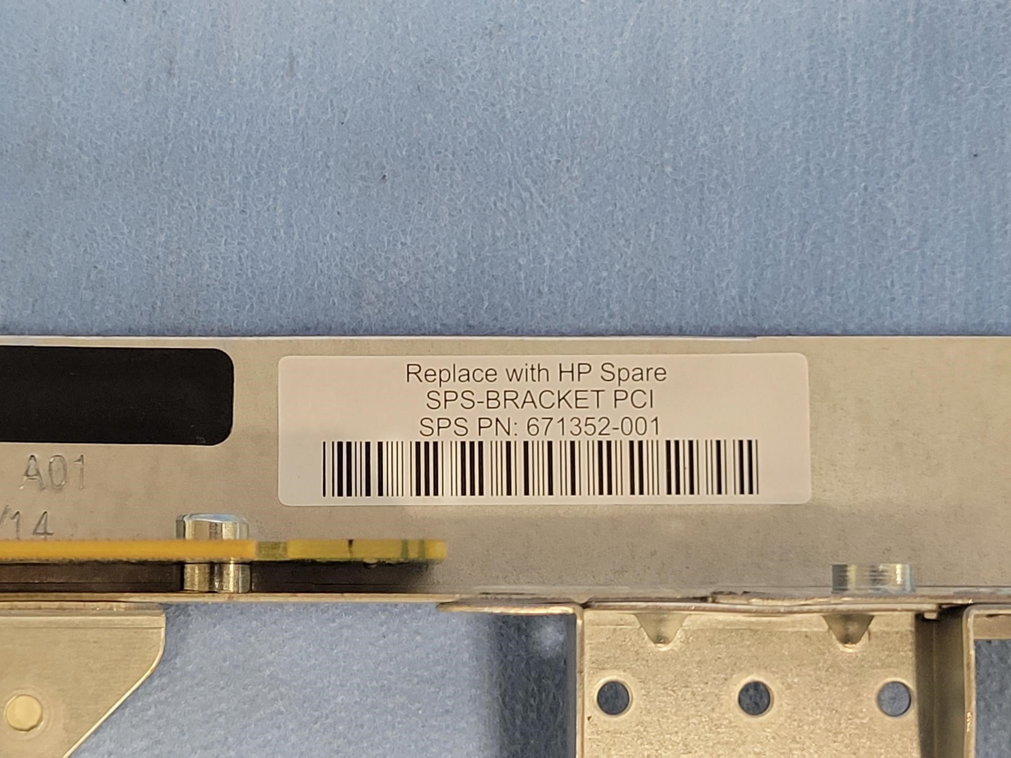 HP Dual Riser Card Assembly w/ Cage for ProLiant DL360p G8 671352-001 667866-001