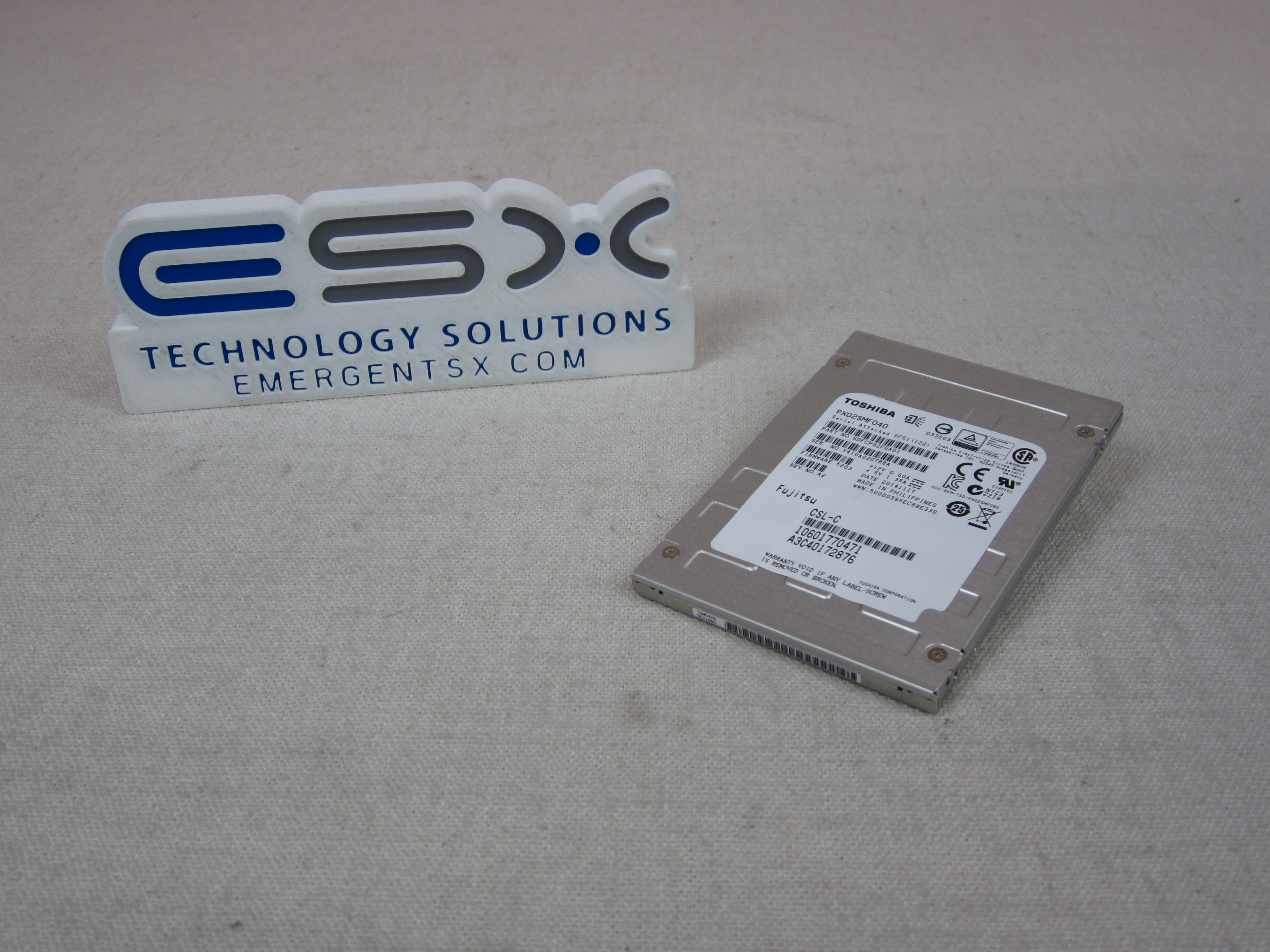 Toshiba PX02SMF040 400GB 12Gb/s 2.5” MLC SAS MU SSD Solid State Drive