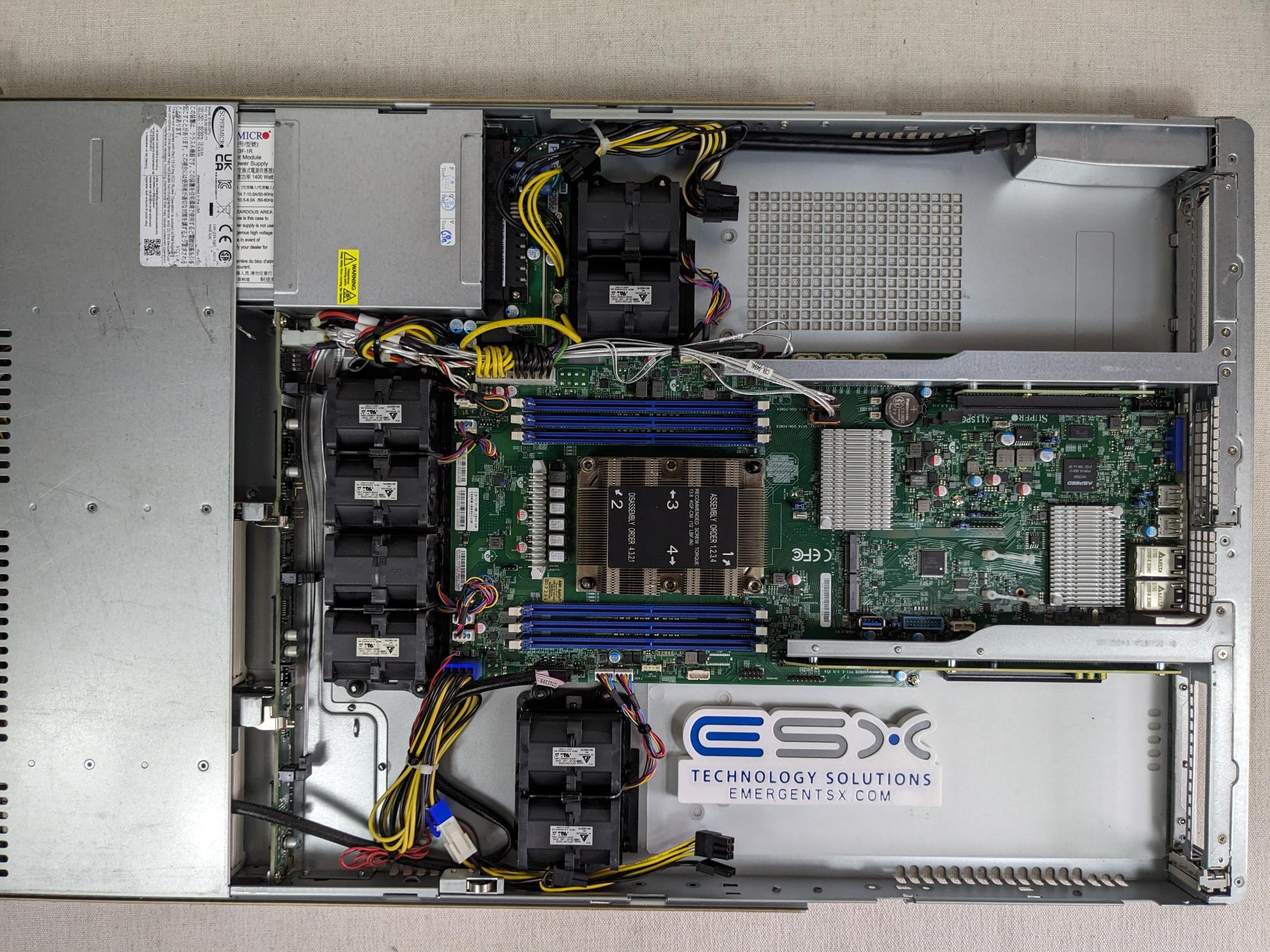 Supermicro 5019GP-TT 1U 2x GPU AI Rack Server X11SPG-TF, 1x Gold 6242 64GB RAM