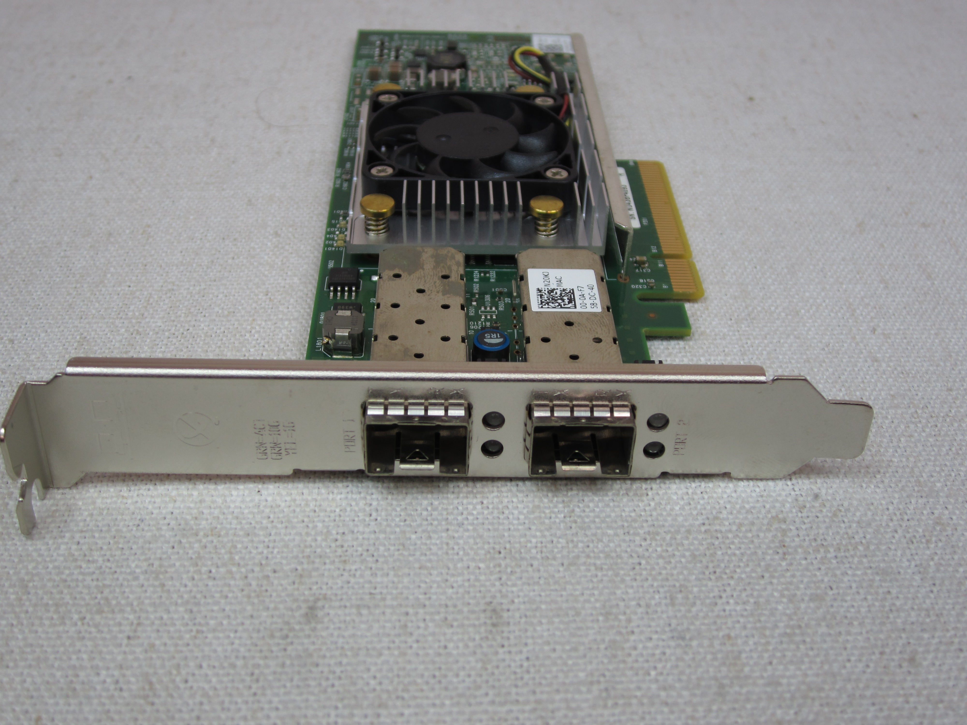 Dell N20KJ Broadcom 57810S Dual Port 10G SFP+ PCIe Network Adapter Full Height