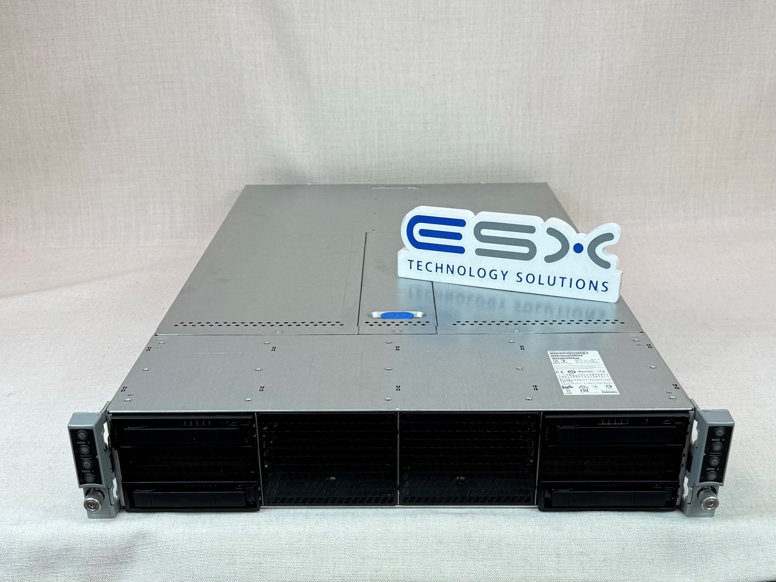 HPC Intel H2204XXLRE 2U 4x HNS2600BPB Node Server Chassis- 8x 18C Gold 6140 CPU