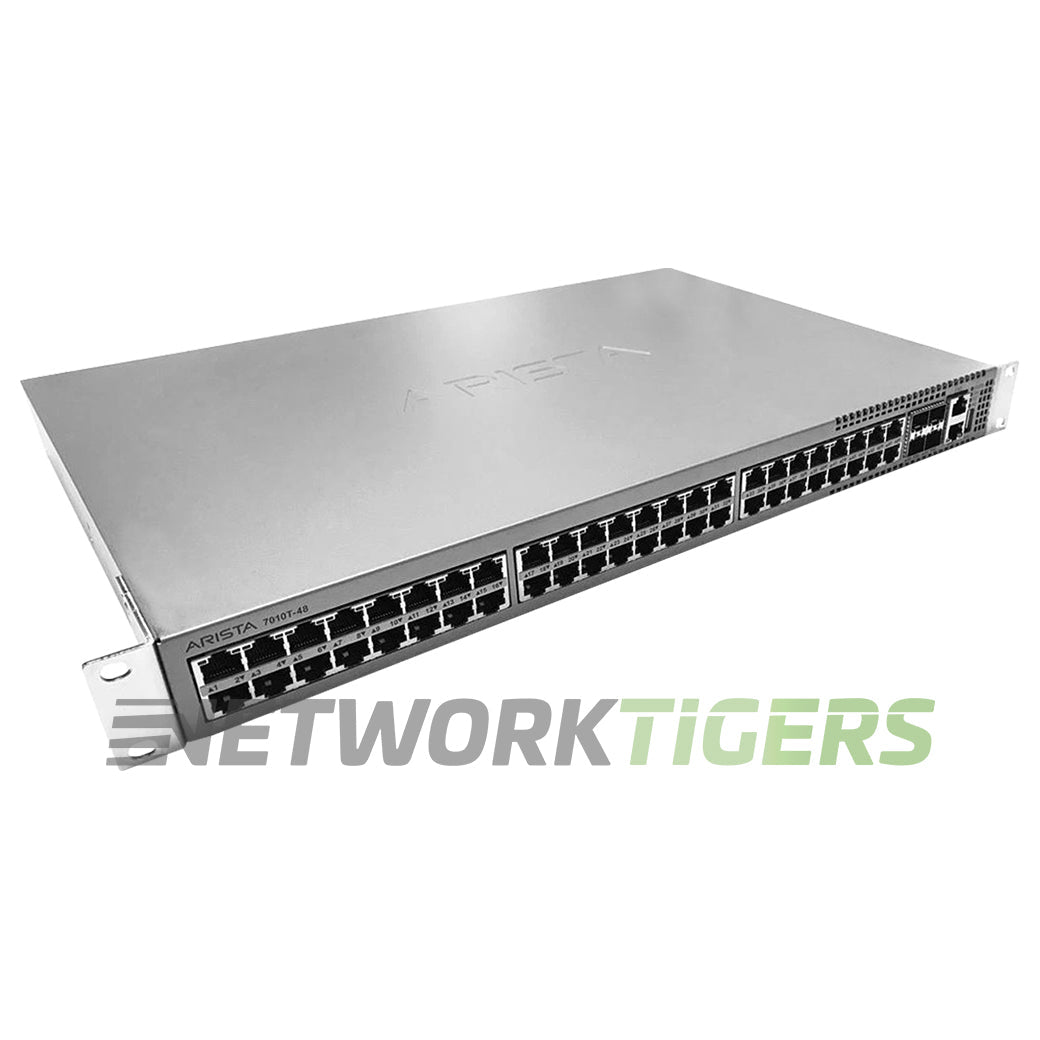 Arista DCS-7010T-48-R 48x 1GB RJ45 4x 10GB SFP+ Back-to-Front Airflow Switch