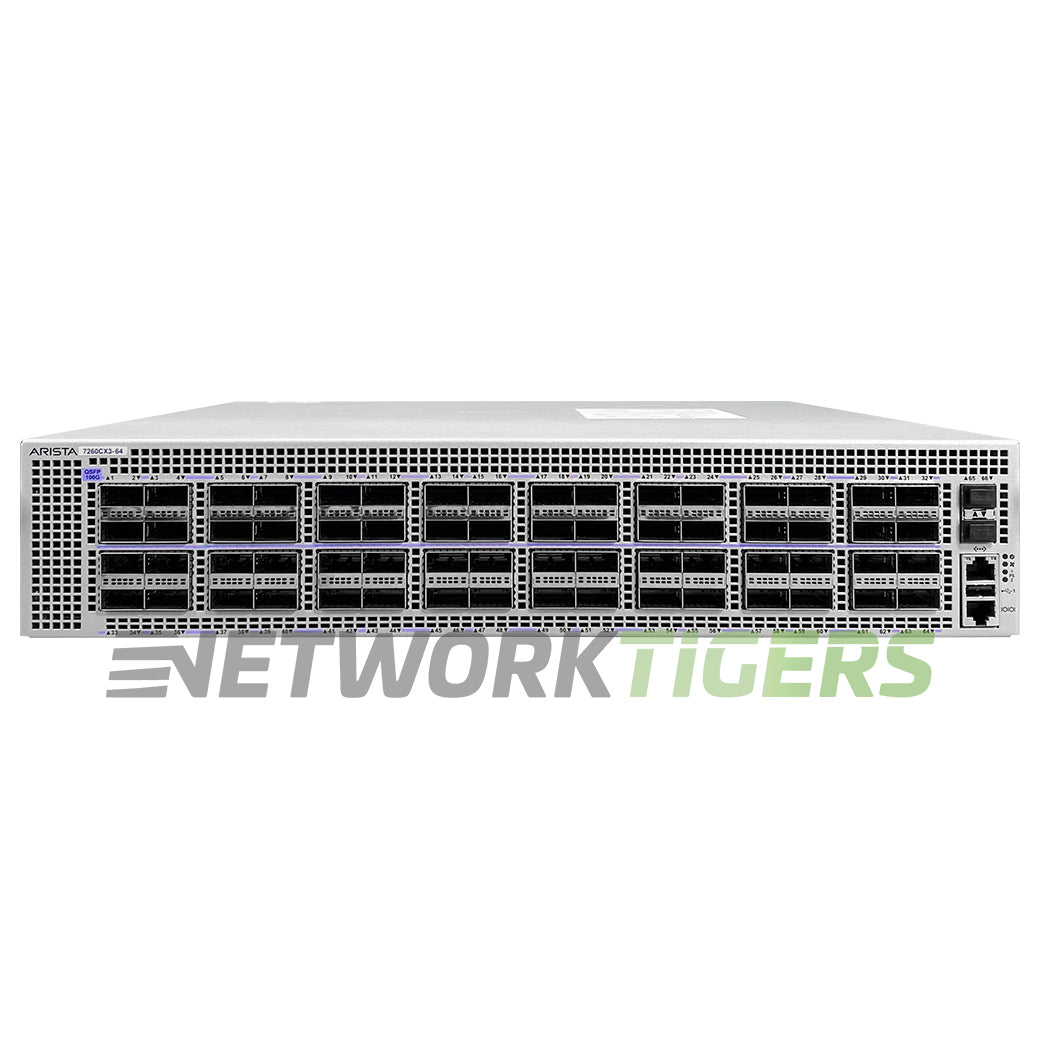 NEW Arista DCS-7260CX3-64-R 64x 100GB QSFP28 2x 10GB SFP+ B-F Airflow Switch