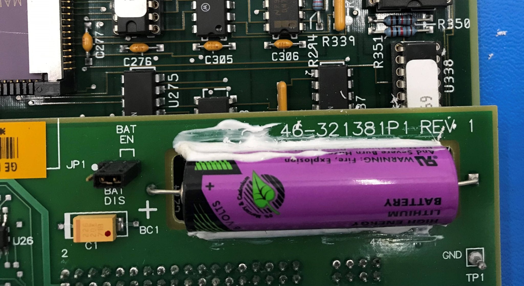 ASC ECM CPU Board W/ Flash AUX Memory PCB (46-226936 G6-A/46-321381P1 Rev1 GE