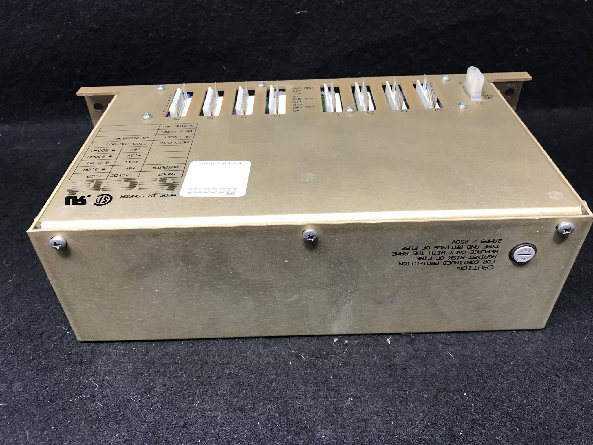 Ascent LVLE Power Supply (46-302350P1 GE AMX 4