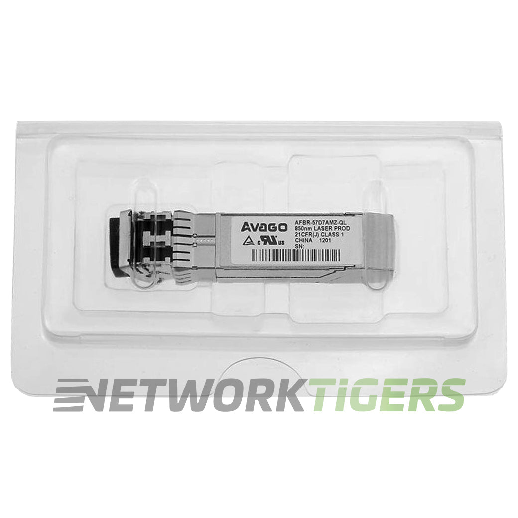 NEW Avago AFBR-57D7AMZ-QL 8GB Fibre Channel 850nm SR MMF 300m SFP+ Transceiver