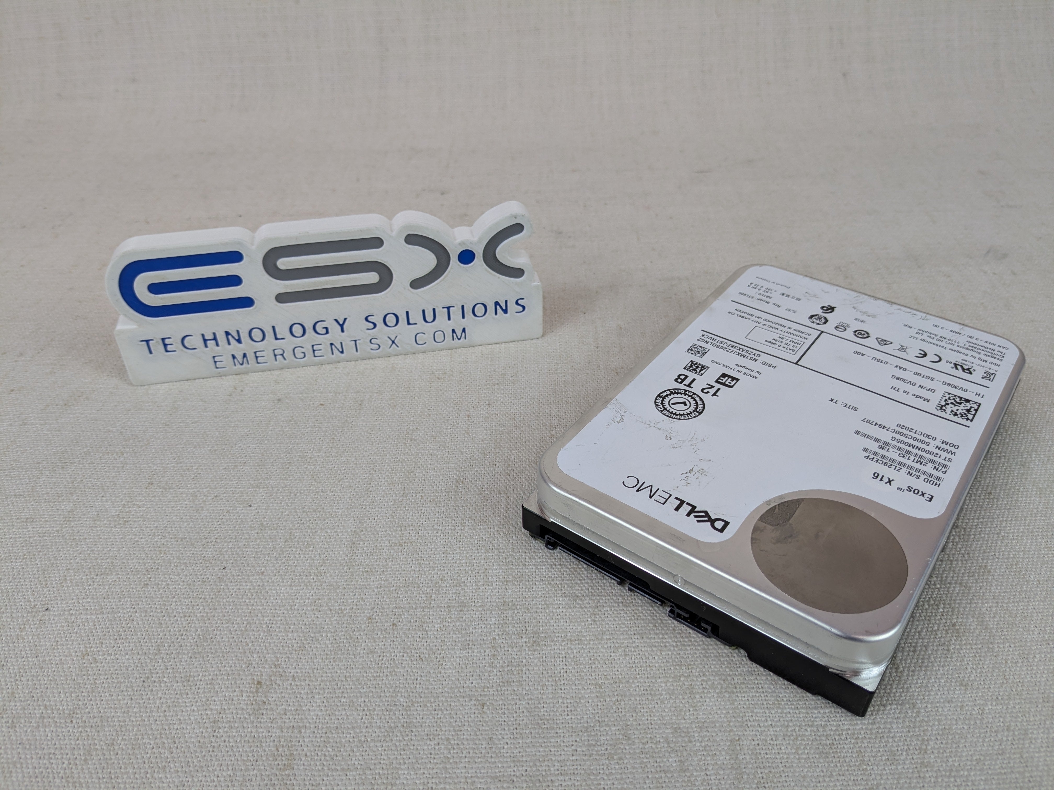 Dell V308G 12TB 7.2k 6Gb/s 512e 3.5" SATA Hard Drive ST12000NM005G No Tray