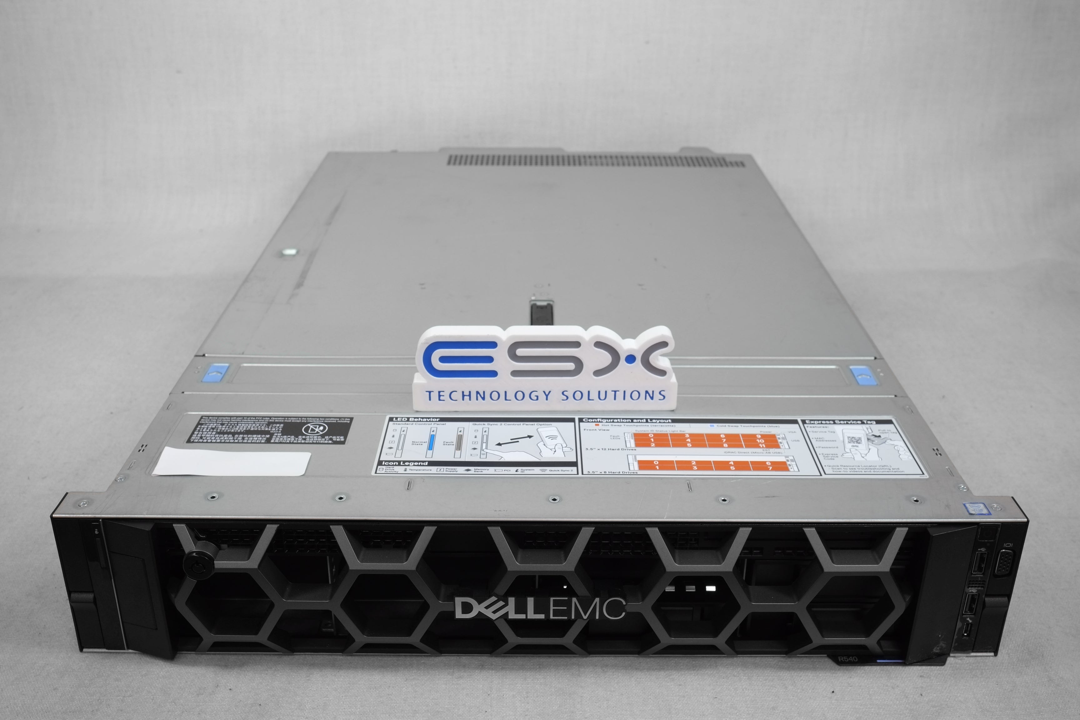 Dell PowerEdge R540 12x 3.5” 2U CTO Server - 2x Heatsink, 2x 750W, iDRAC