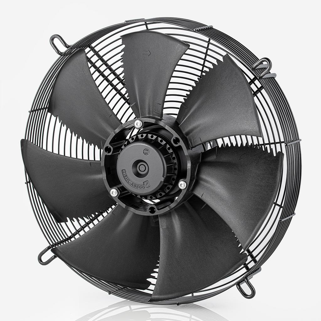 FN040-VDQ.0F.A7P2 ZIEHL-ABEGG Axial Fan 400V 0.18/0.39kW 0.29/0.58A 1020/1560rpm WITHOUT Plate