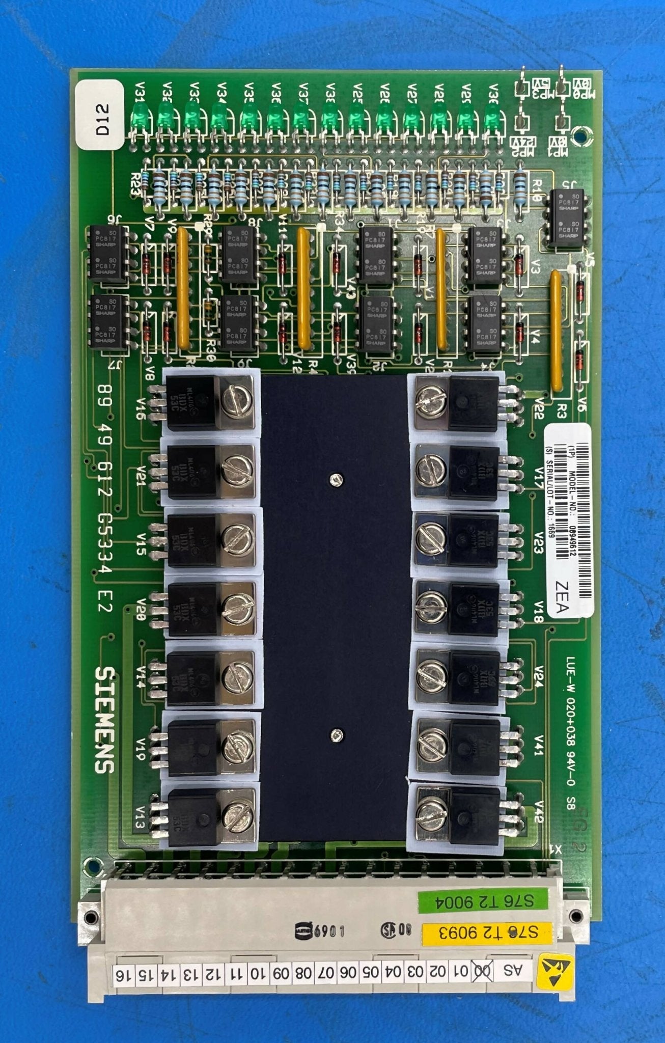 BRAKE BOARD ESD (08949612/D12 SIEMENS