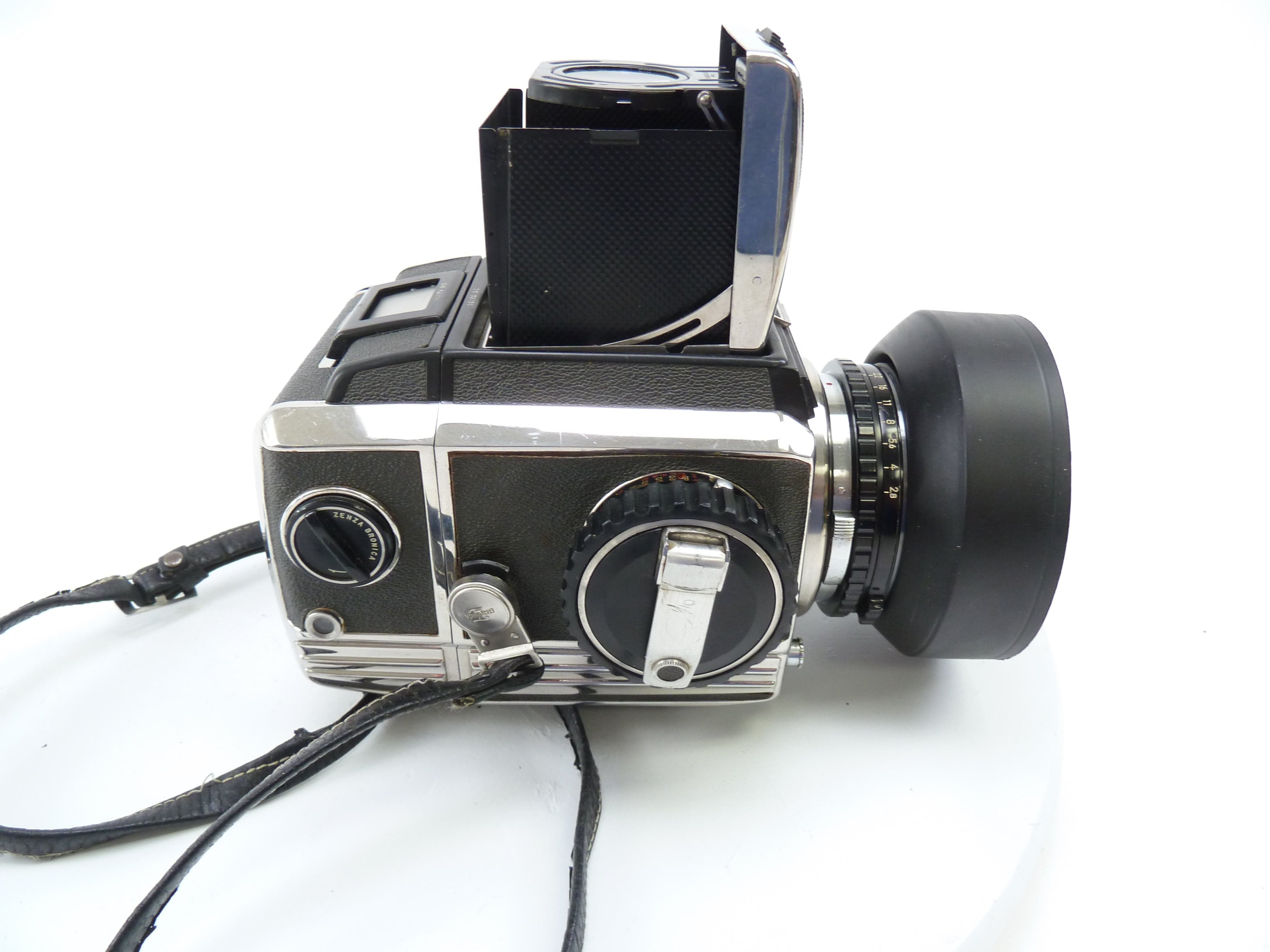 Bronica S with 75MM F2.8, 120 Film Back, and Prism Finder