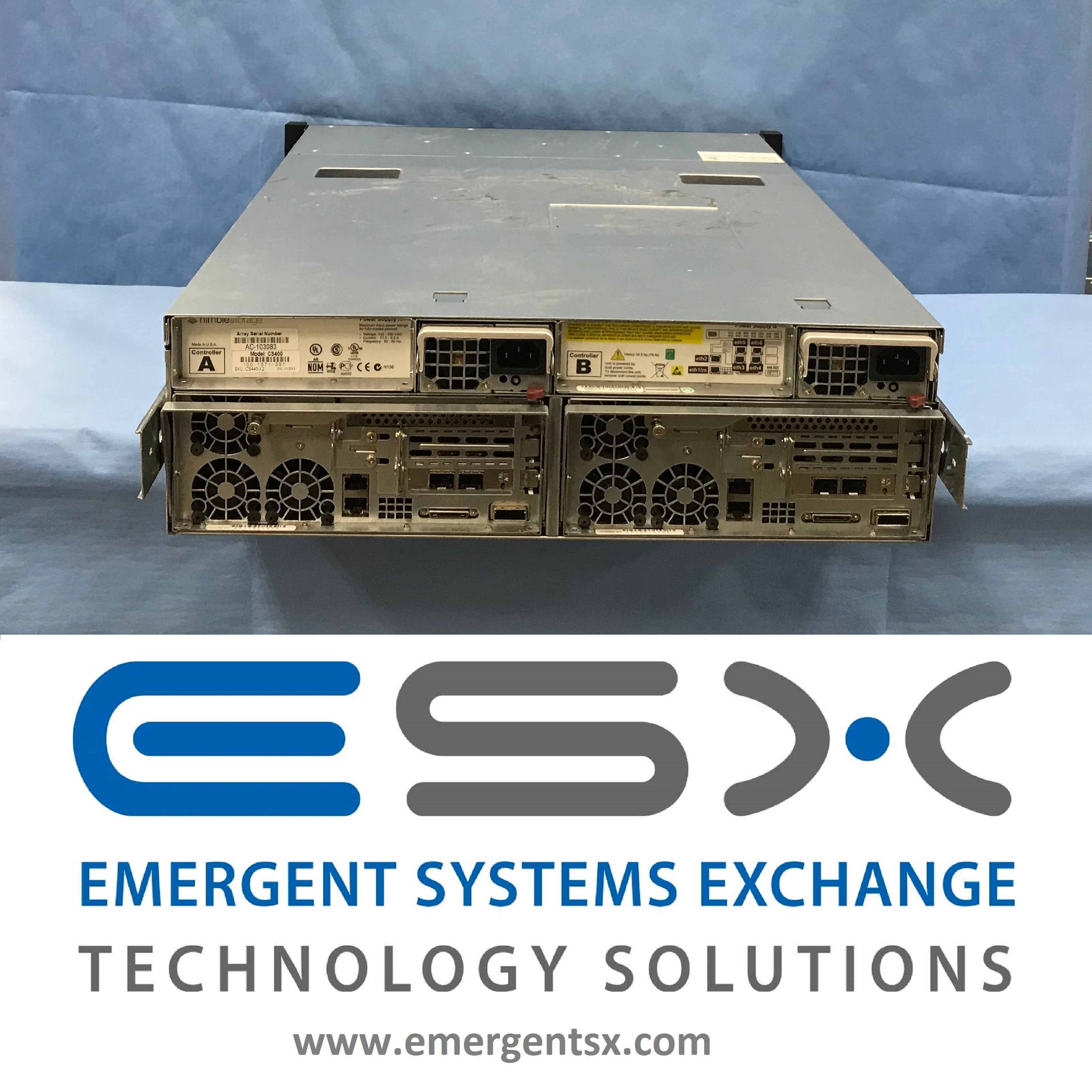 Nimble Storage CS440G, 12 x 2TB, 4 x 160GB SSD, 10Gbe - WE BUY NIMBLE!