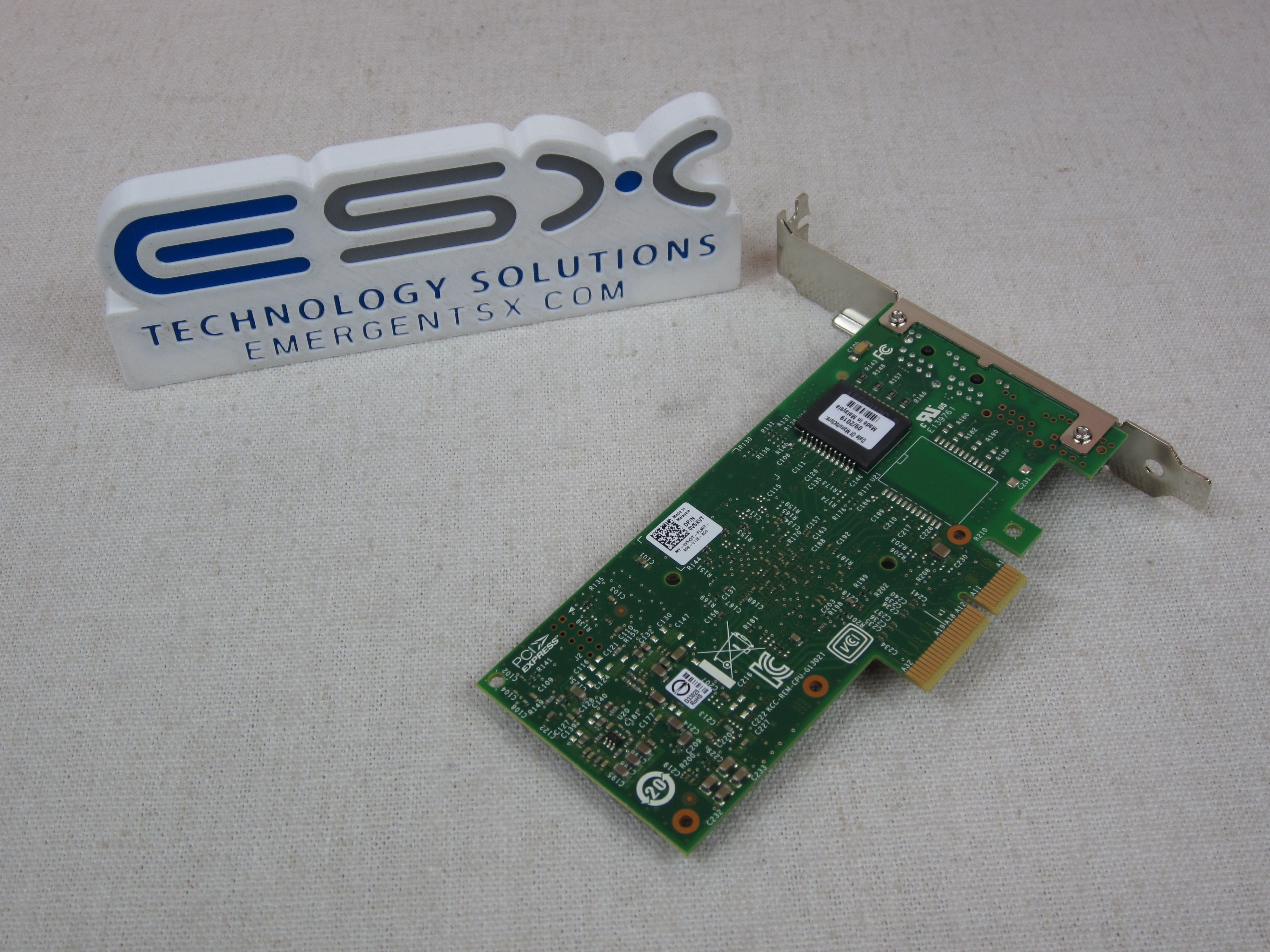 Dell V5XVT Intel i350-T2 Dual Port 1GbE Network Adapter Full Height