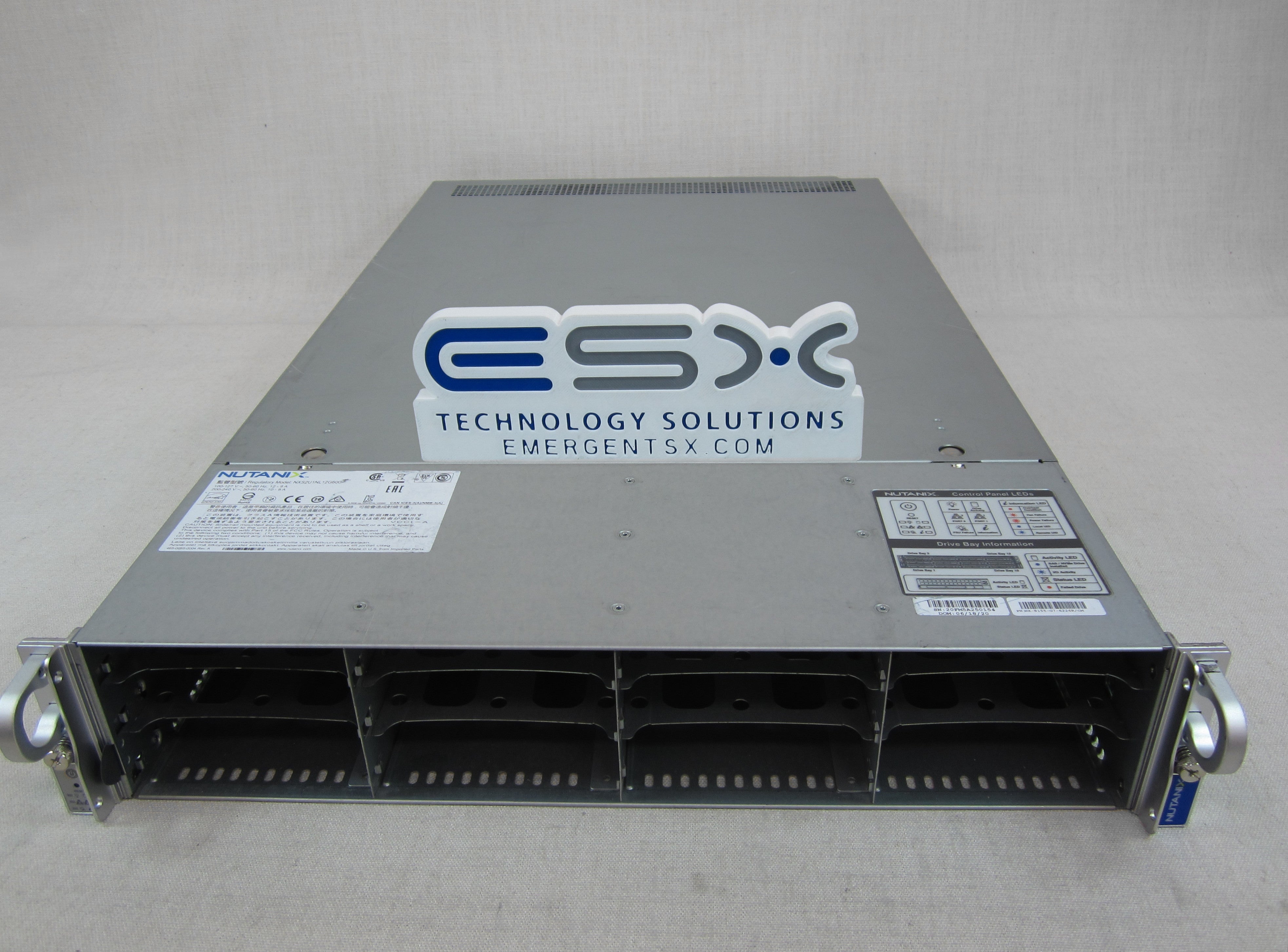 Nutanix NX-8155-G7 / CSE-829 2U 12x 3.5” Server– 2x HS, 2x 1600W, X11DPU-G7-NI22