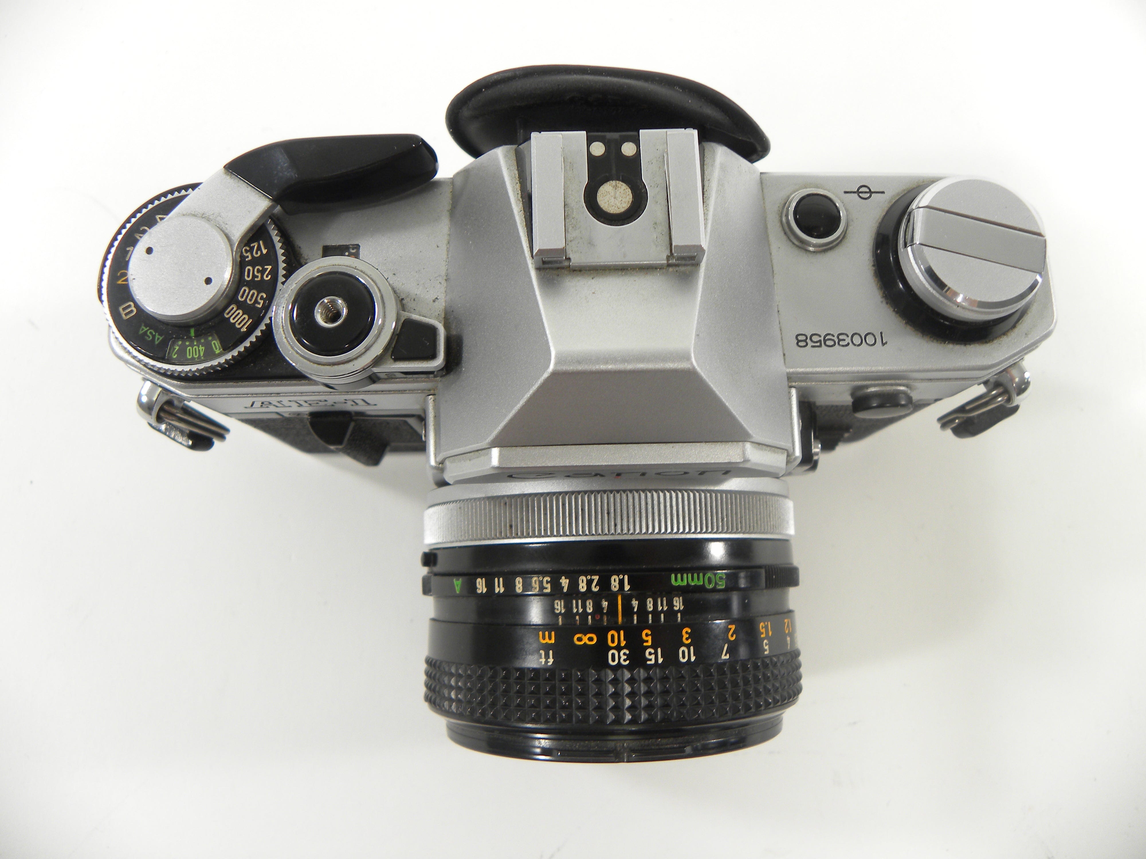 Canon AE-1 35mm SLR Camera with a FD 50mm f1.8 S.C.