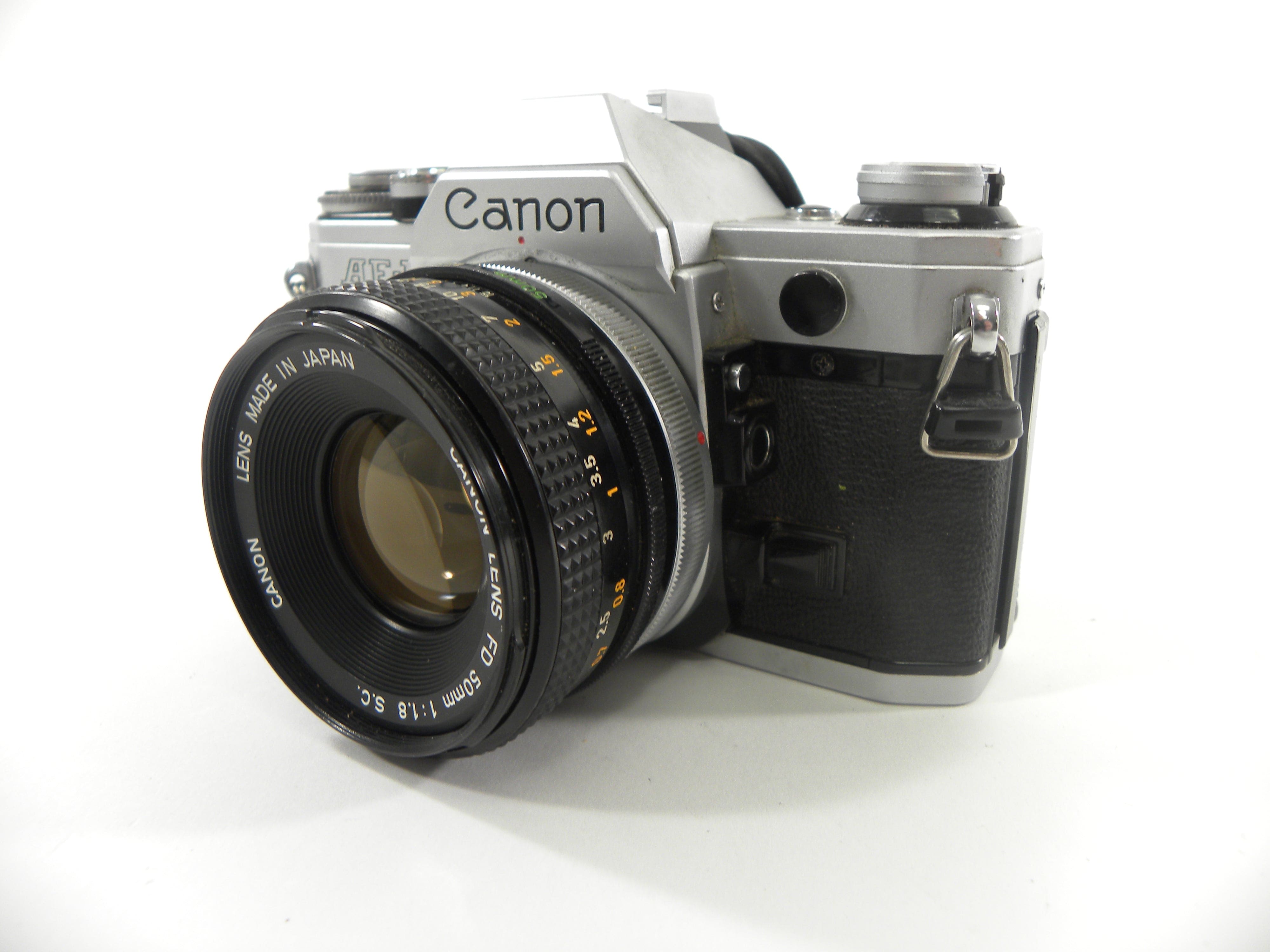 Canon AE-1 35mm SLR Camera with a FD 50mm f1.8 S.C.