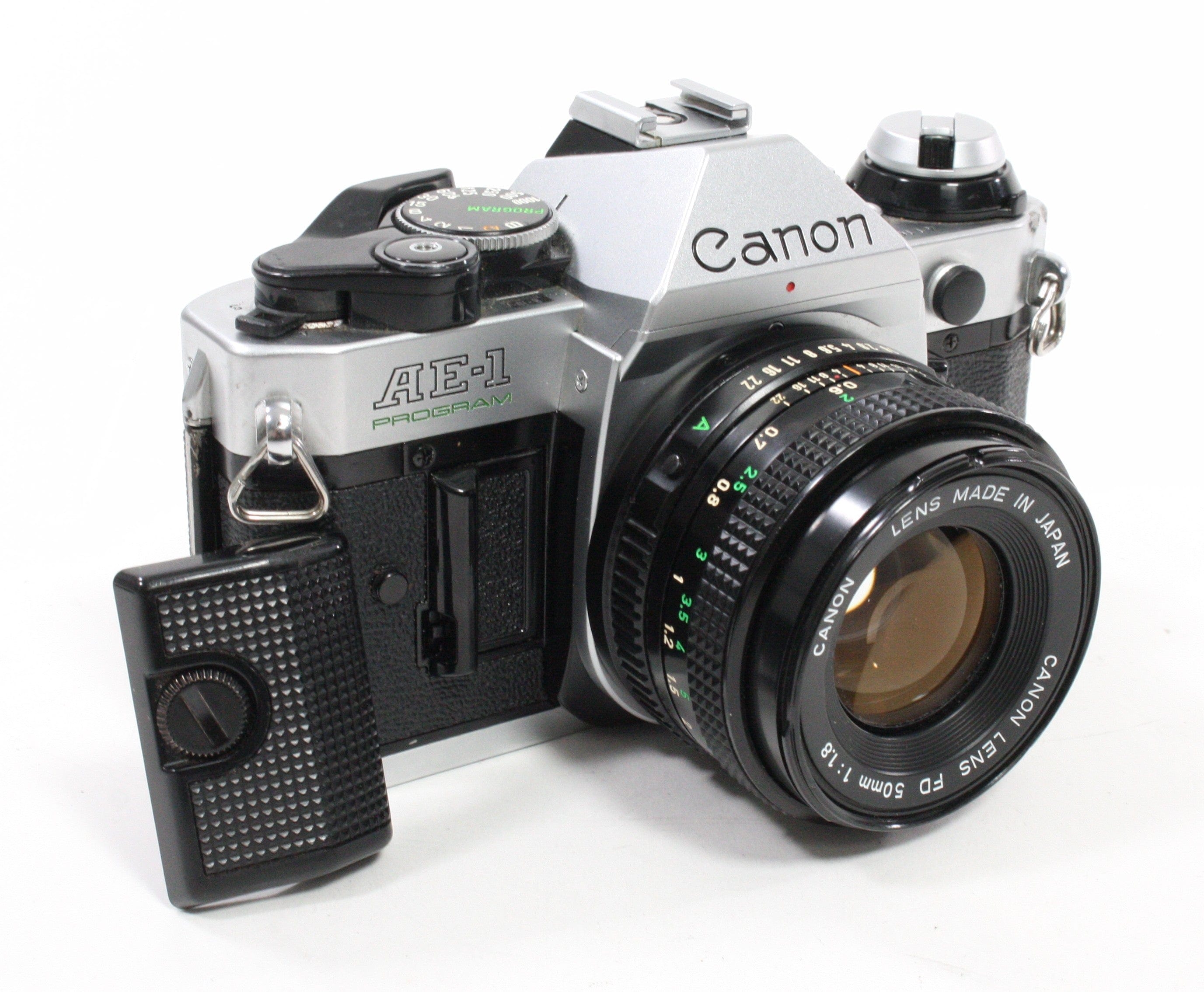 Canon AE-1 Program SLR Camera with 50mm f/1.8 FD Lens