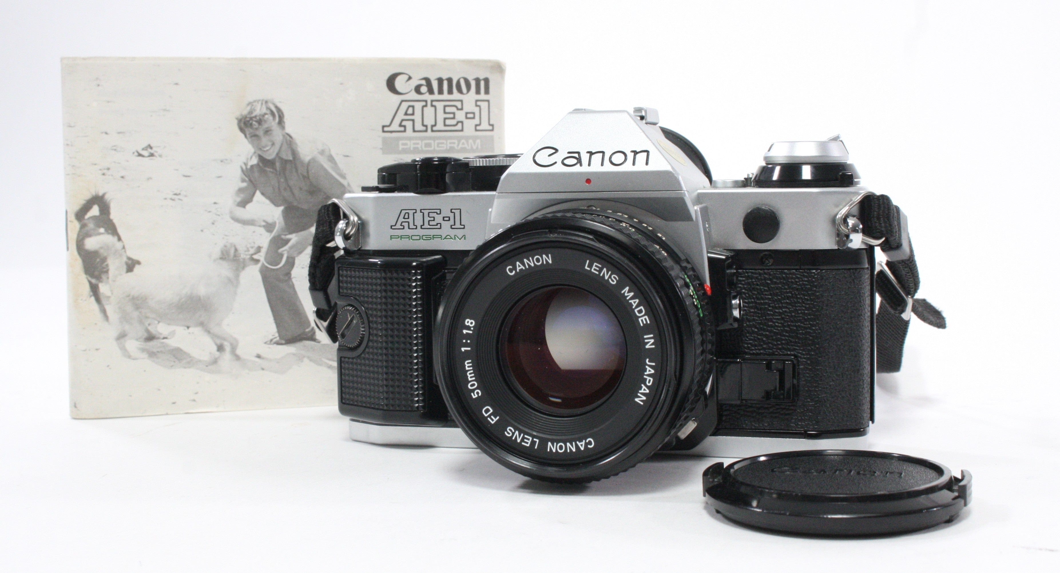 Canon AE-1 Program SLR Camera with 50mm f/1.8 Lens