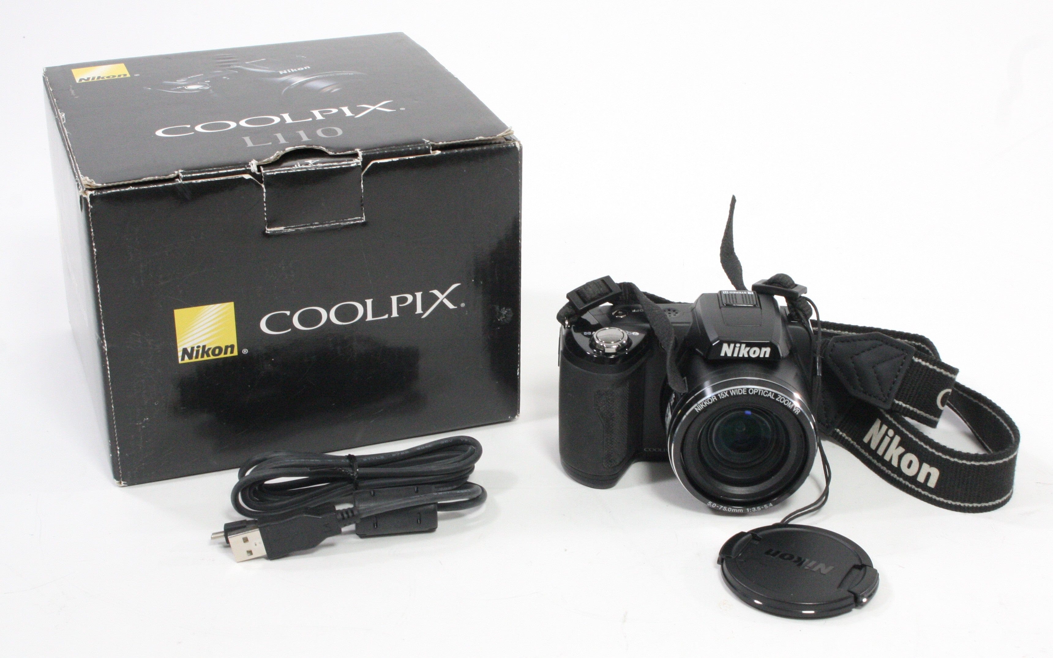 Canon Coolpix L110 15x Zoom 12.1mp Digital Point and Shoot Camera