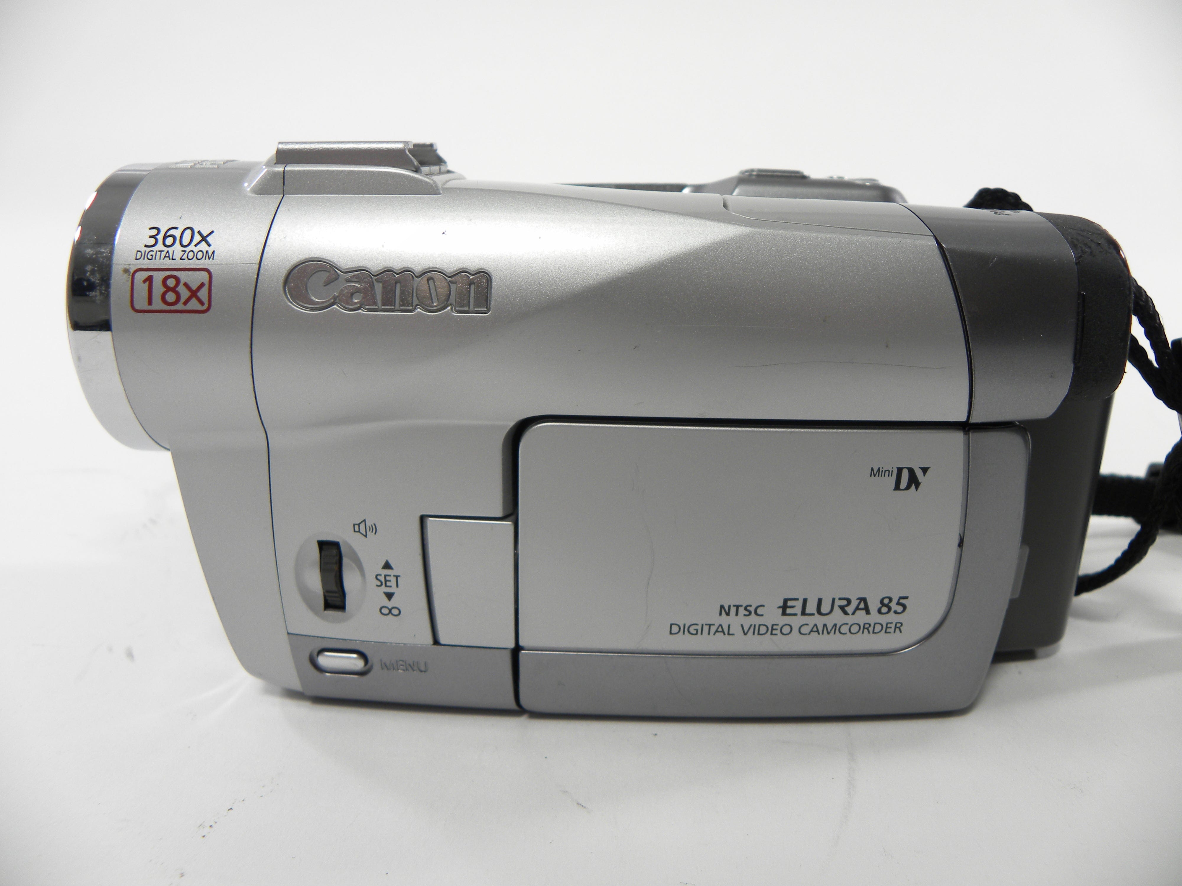 Canon Elura 85 MiniDV Digital Viedo Camcorder AS IS