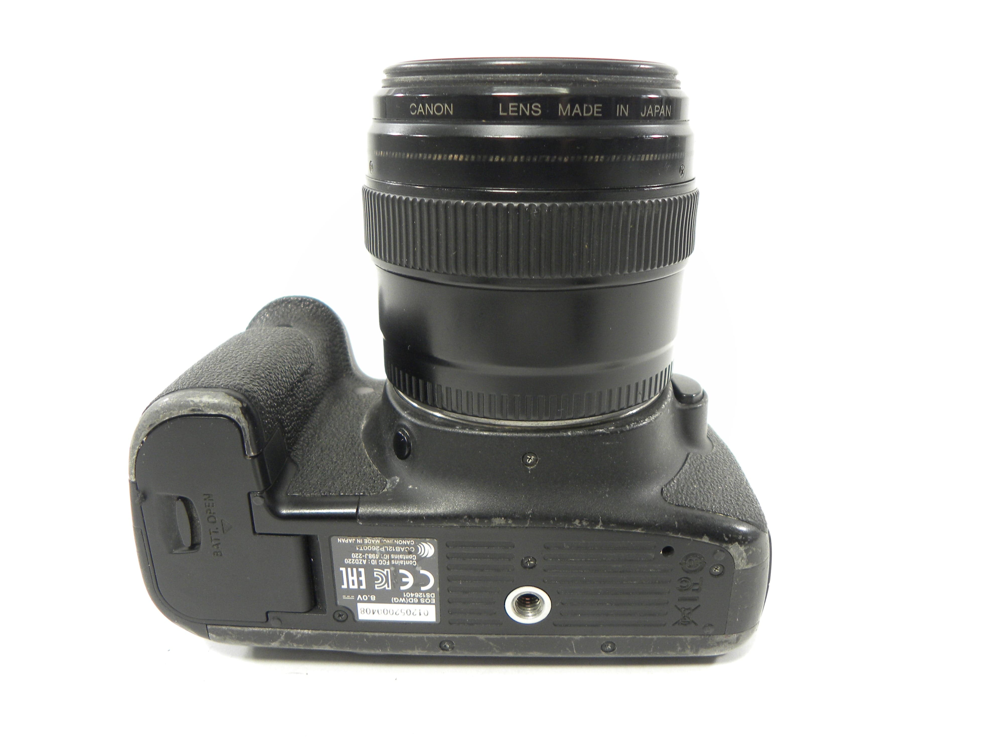 Canon EOS 6D 20.2m Digital SLR w/85mm f1.8 Shutter Ct. 156,543 AS IS No Returns!!