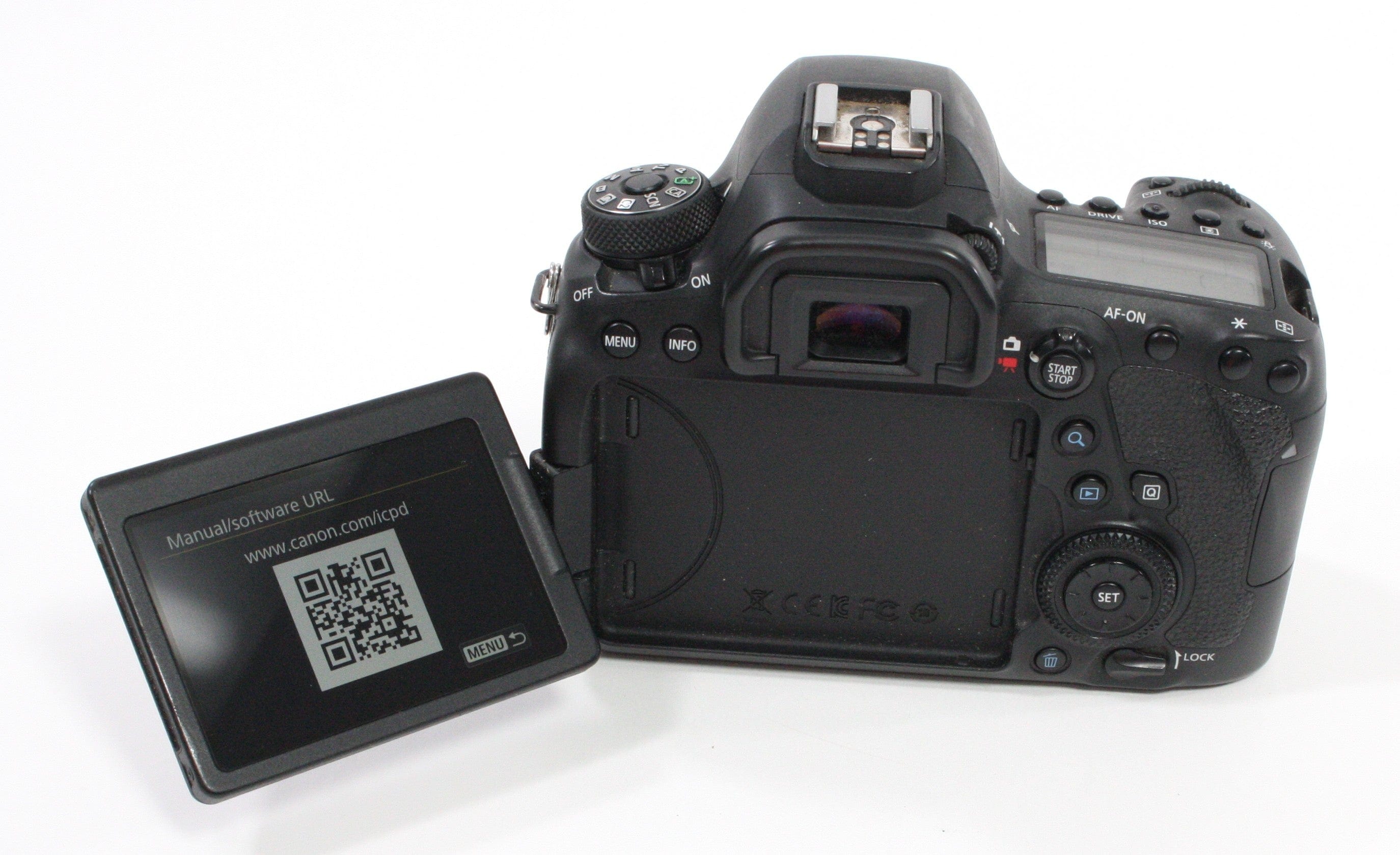 Canon EOS 6DII Digital SLR Body with Shutter Count 155,147 Incl Vivitar Battery Grip