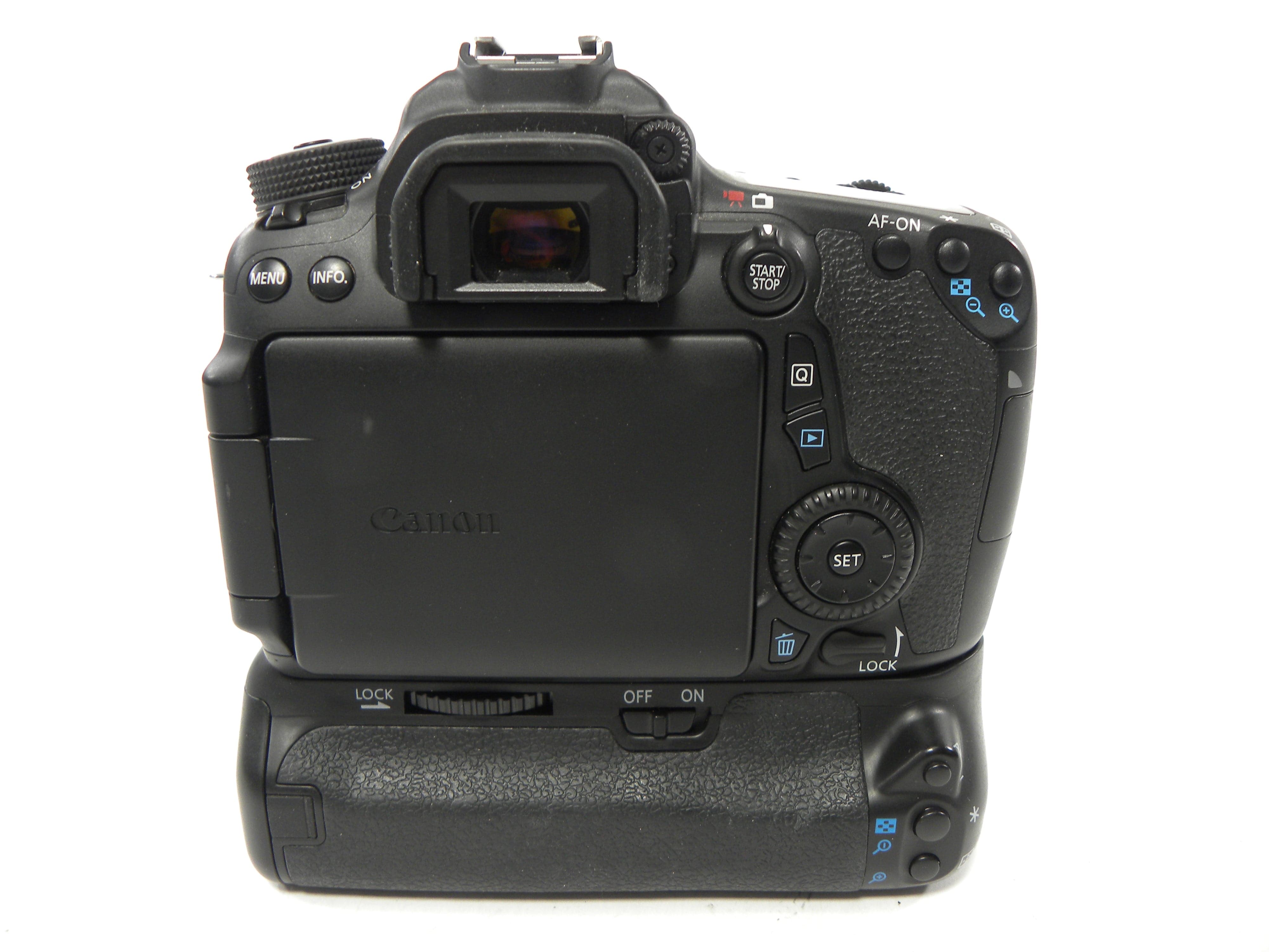 Canon EOS 70D 20.2mp Digital SLR body only w/grip S/C 3,901