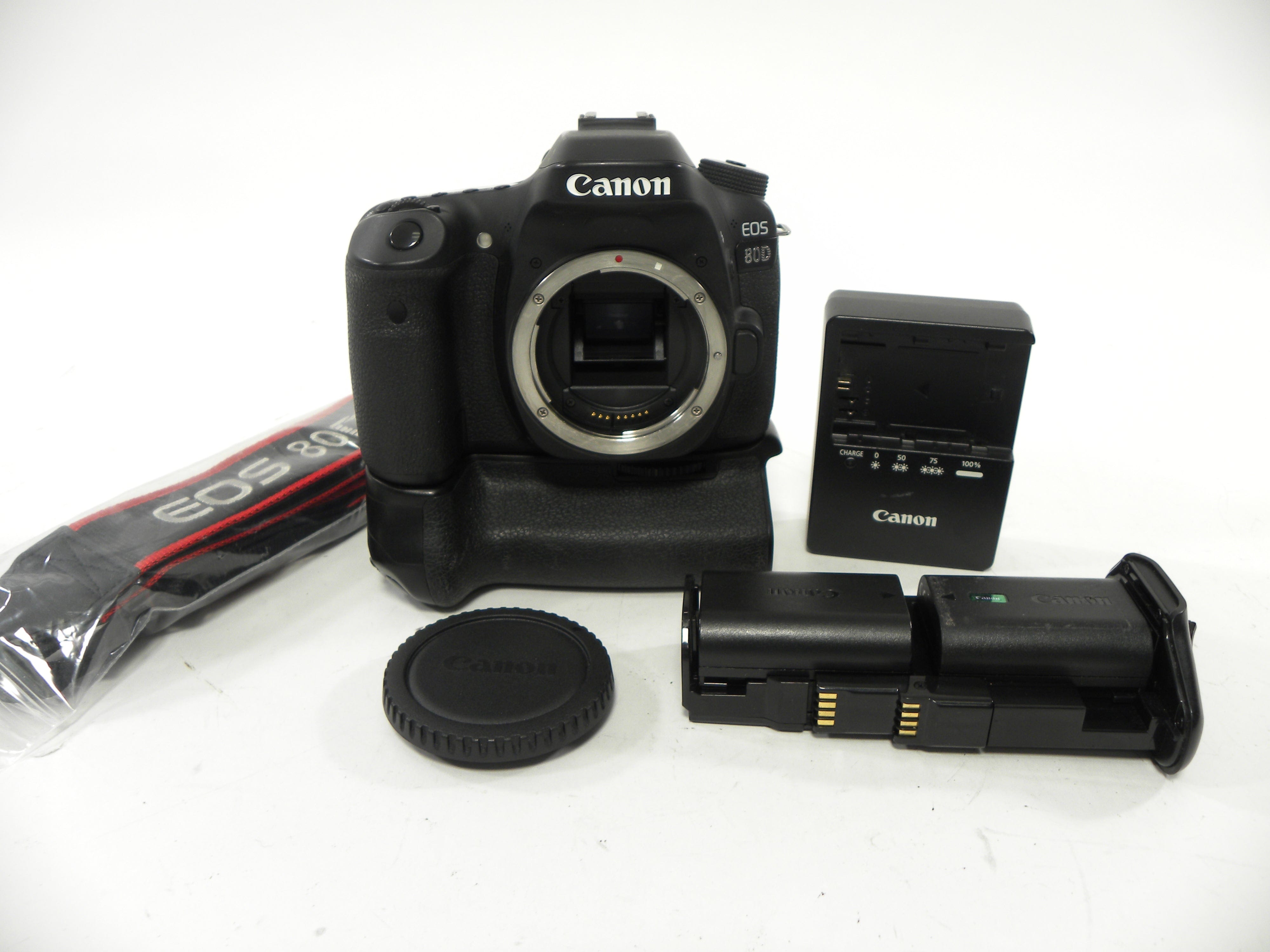 Canon EOS 80D 24.2mp Digital SLR Body only w/grip S/C 4,212