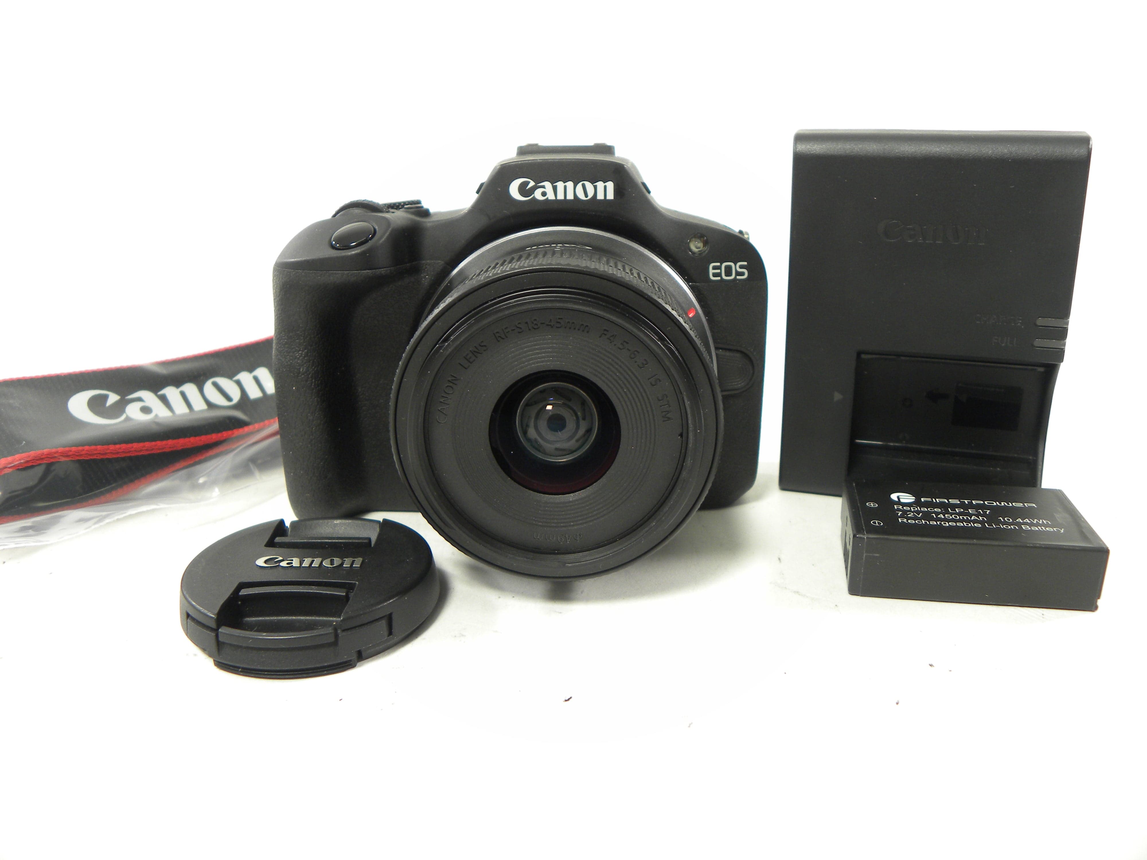 Canon EOS R100 24.1mp Digital Mirrorless w/RF-S 18-45 shutter ct.
