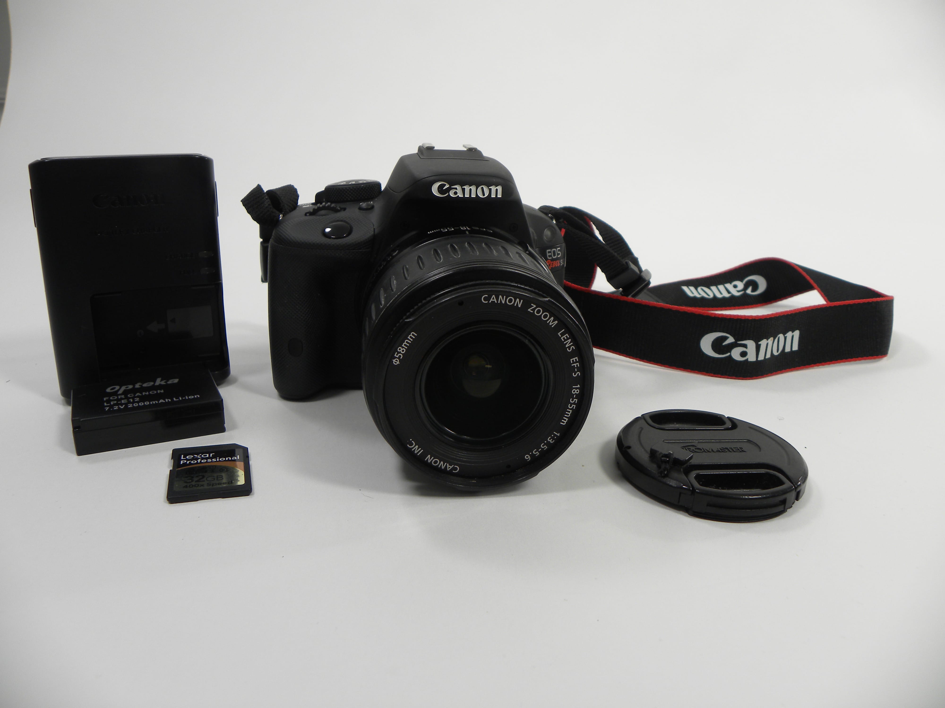 Canon EOS Rebel SL1 18mp Digital SLR w/EF-S 18-55mm f3.5-5.6