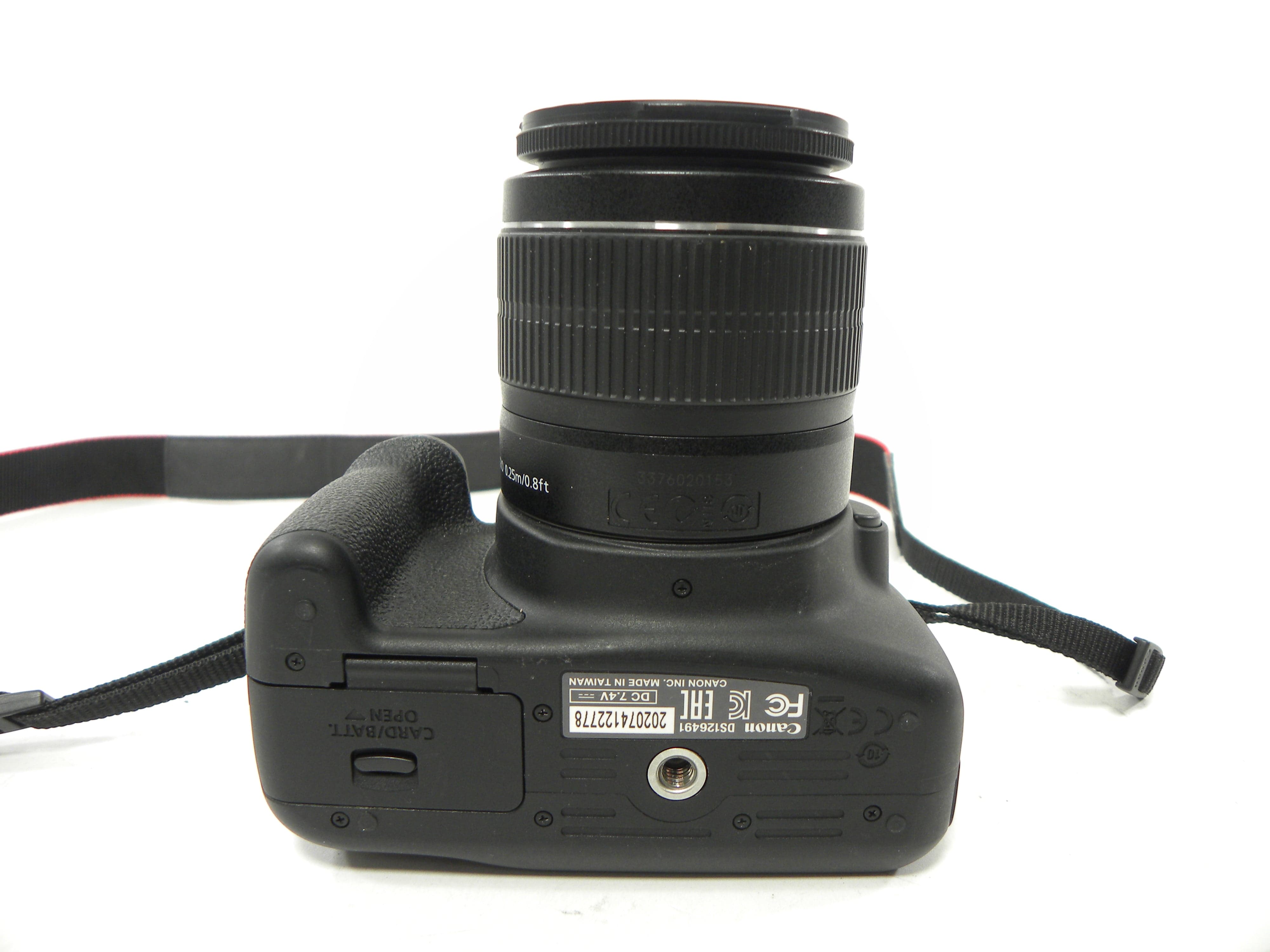 Canon EOS Rebel T5 18mp Digital SLR w/EF-S 18-55 IS II Shutter Ct. 2,948