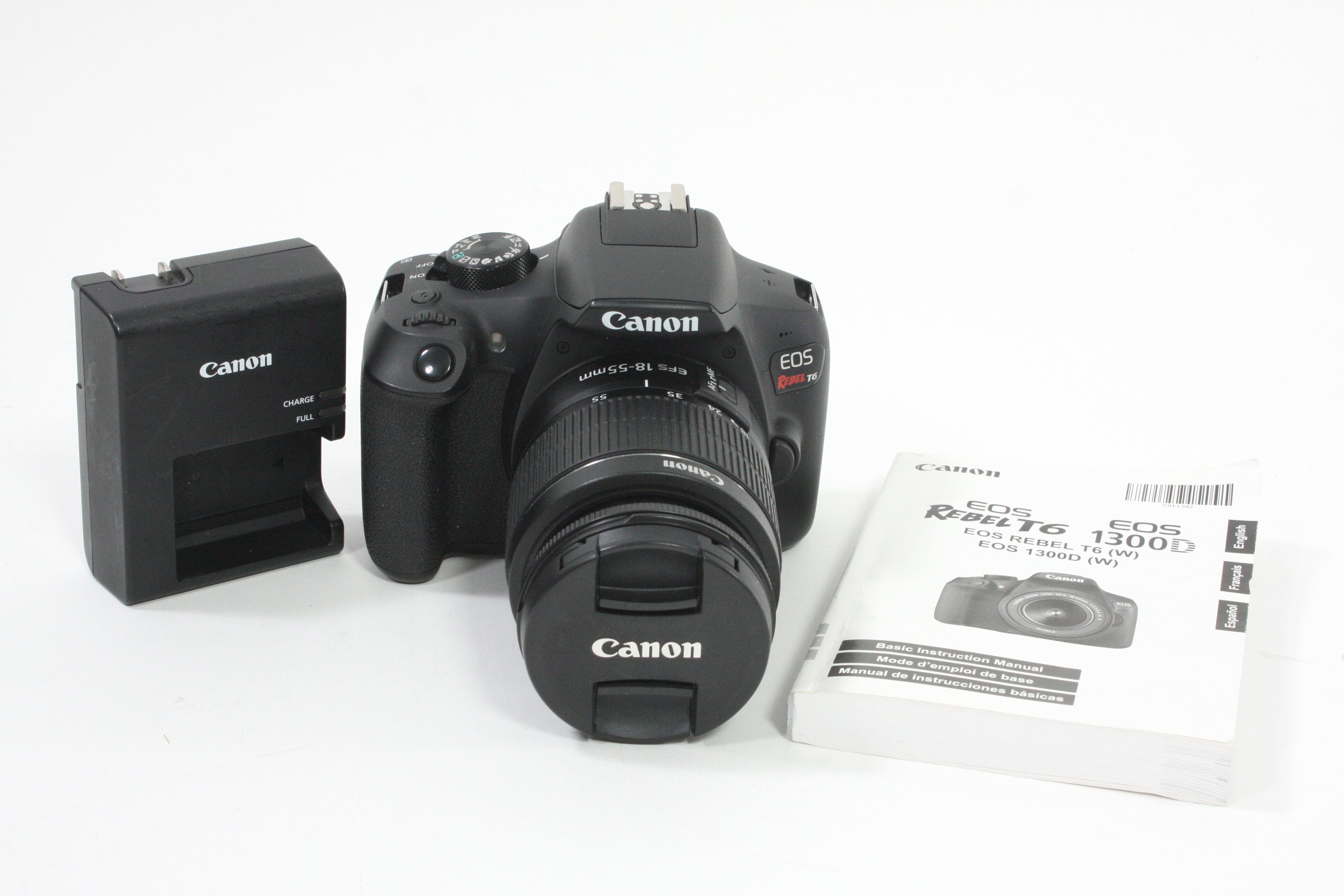 Canon EOS Rebel T6 with 18-55mm f/3.5-5.6 III EF-S - Shutter Count 1821