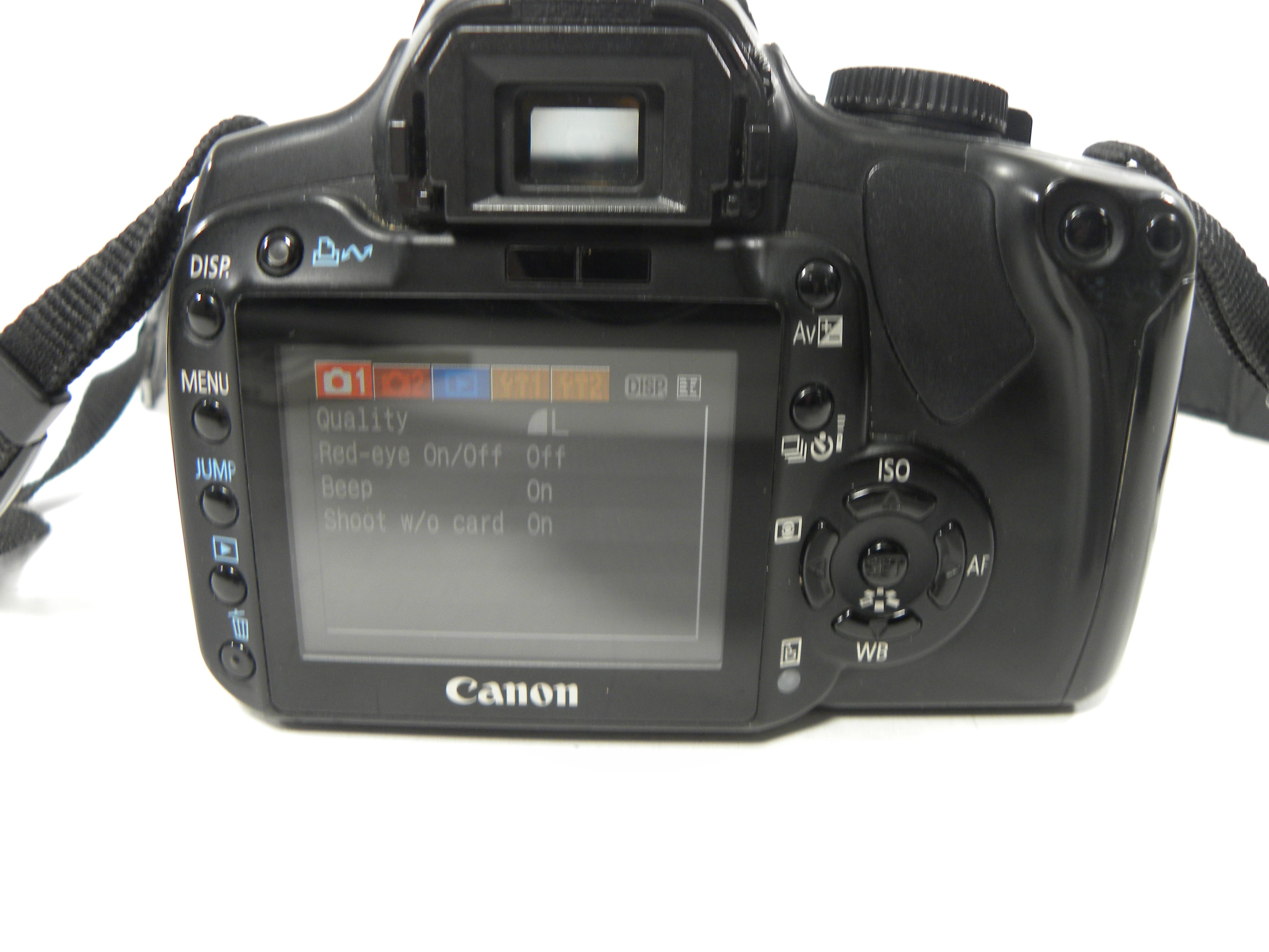 Canon EOS Rebel XTi 10.1mp digital SLR w/EF-S 18-55mm f3.5-5.6 II