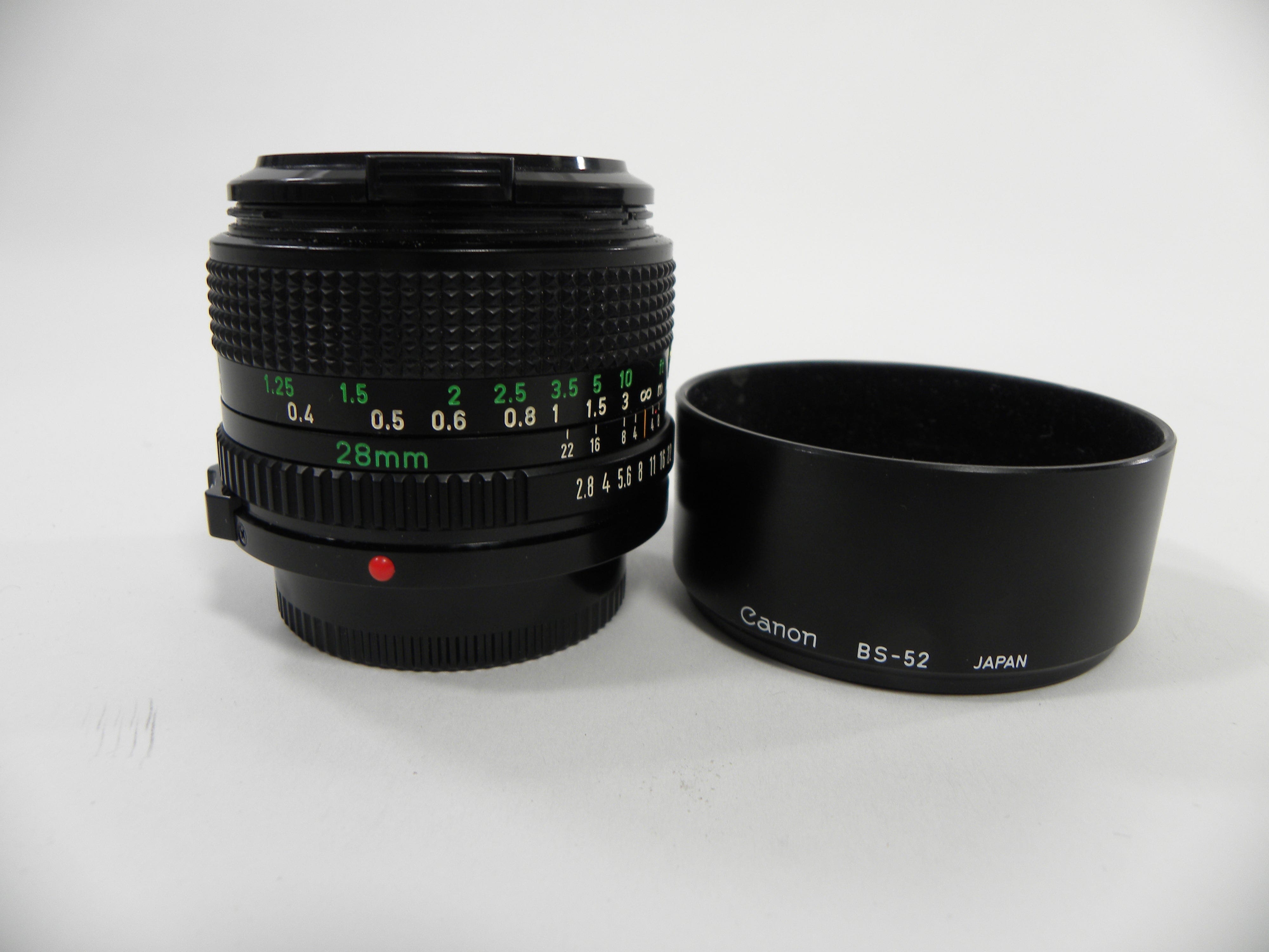 Canon FD 28mm f2.8 lens