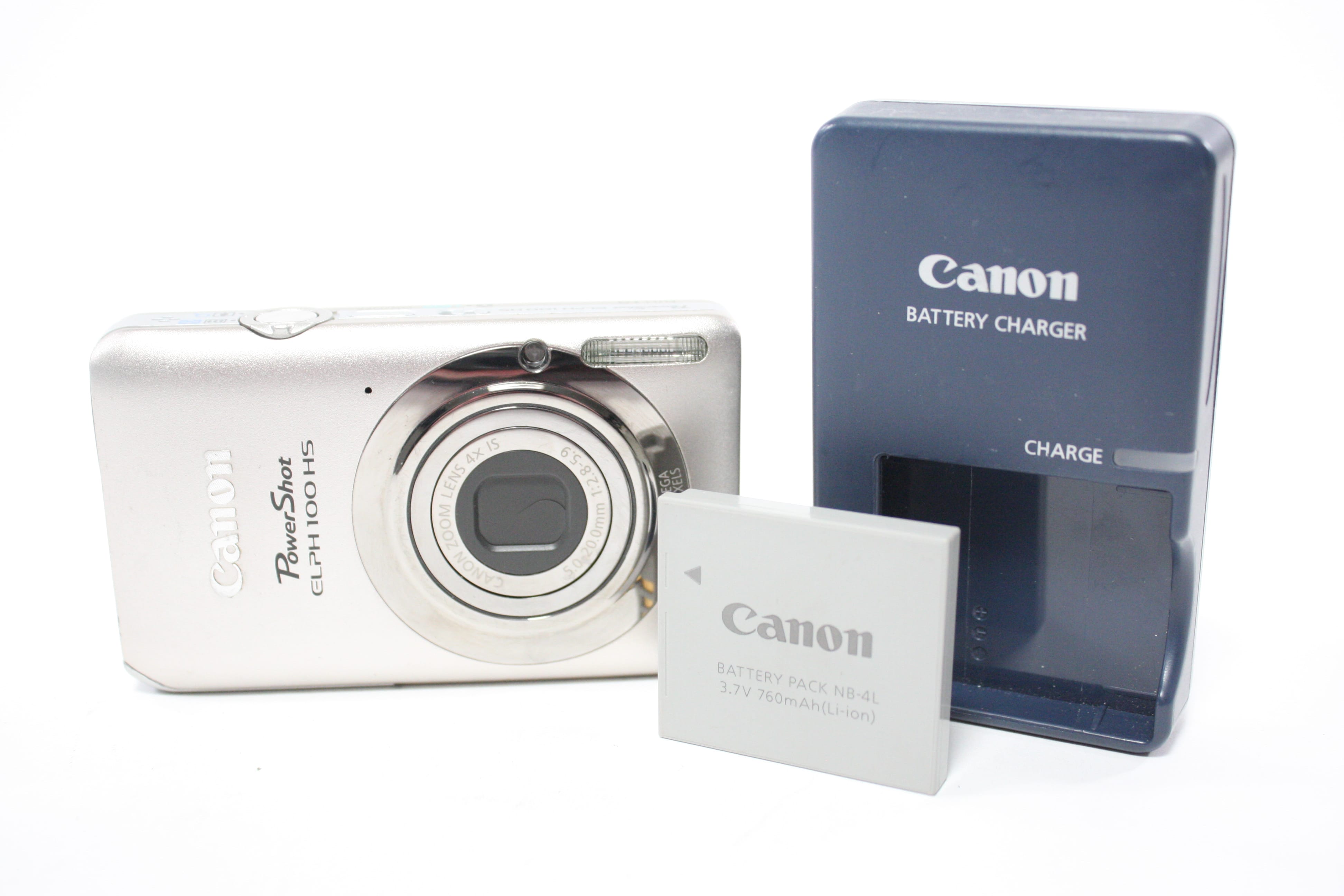 Canon PowerShot ELPH 100 HS Digital Point and Shoot Camera 4x Zoom 12.1mp (Silver)