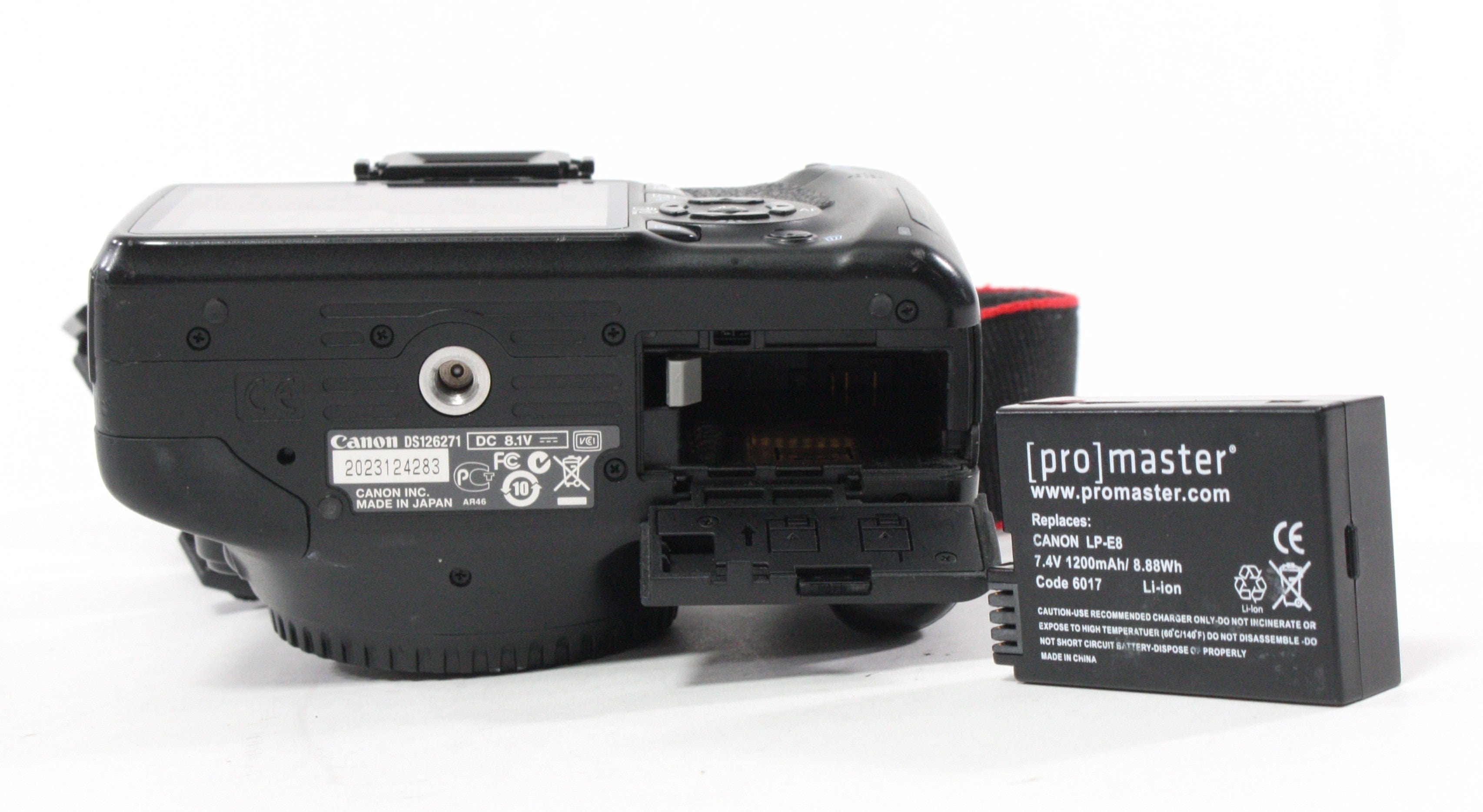 Canon Rebel T2 DSLR Camera Body with Shutter Count 23,698