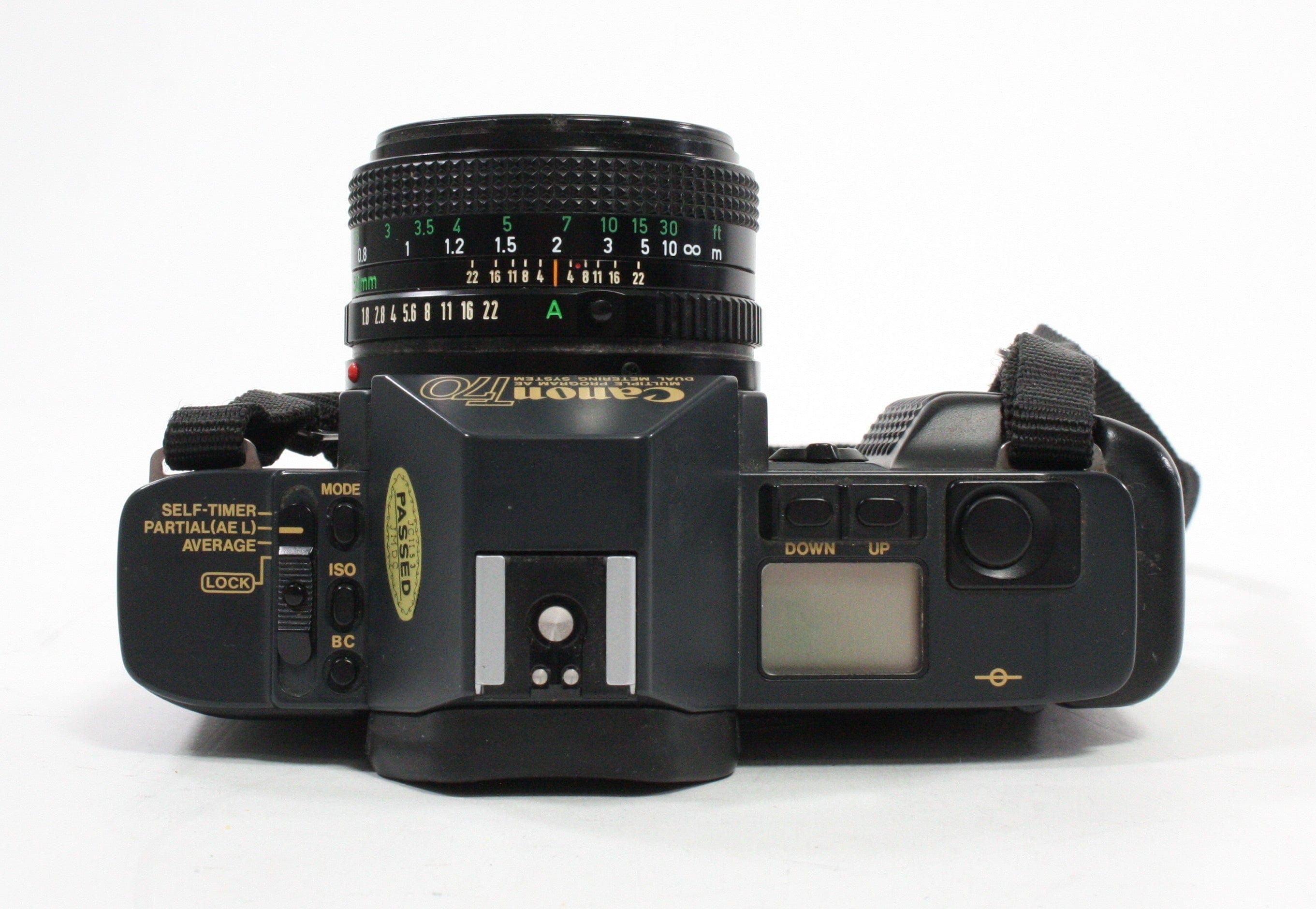Canon T70 35mm SLR Camera with 50mm f/1.8 Lens