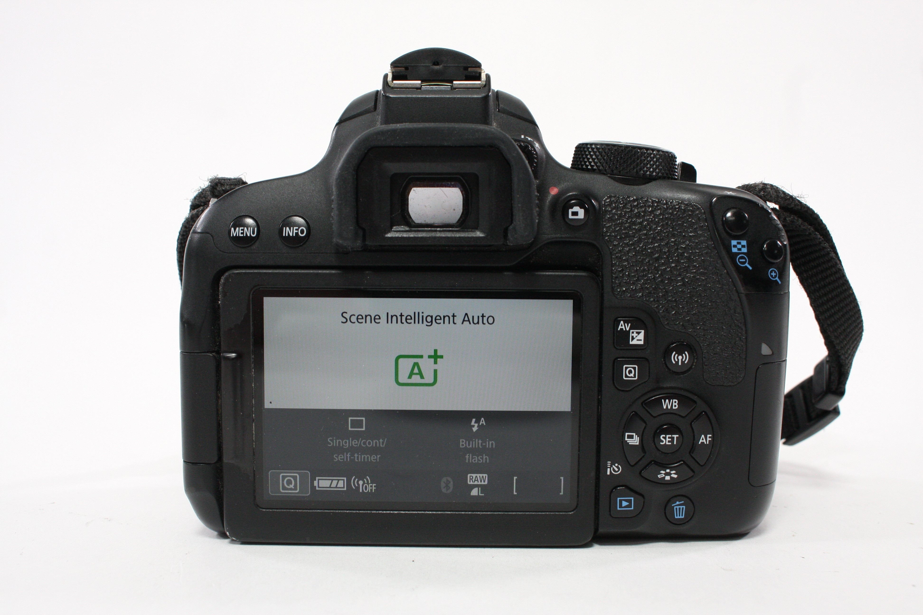 Canon T7i Digital SLR Camera Body with 18-55mm f/4-5.6 IS STM Lens with Shutter Count 53,460