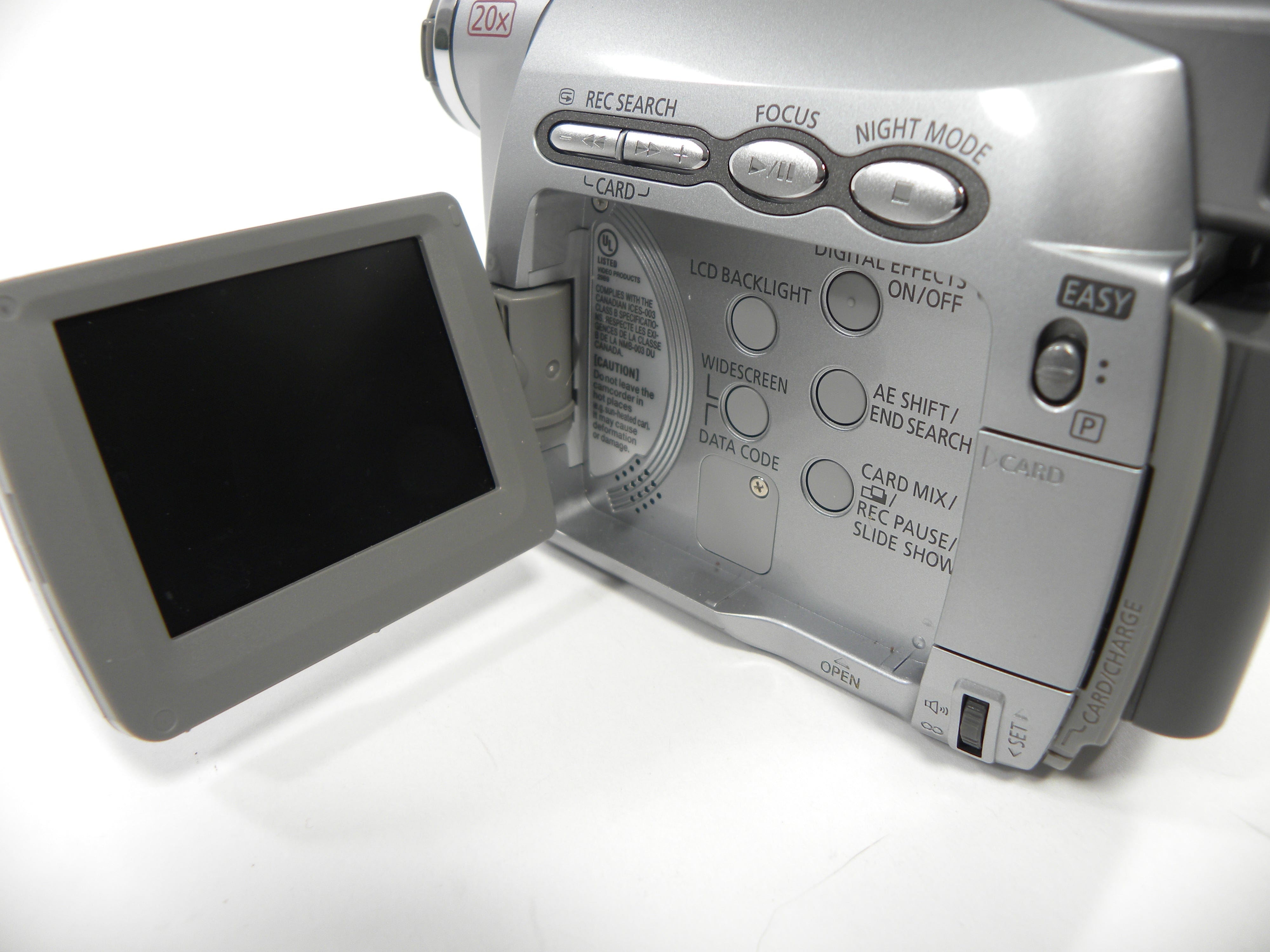 Canon ZR200 MiniDV Camcorder