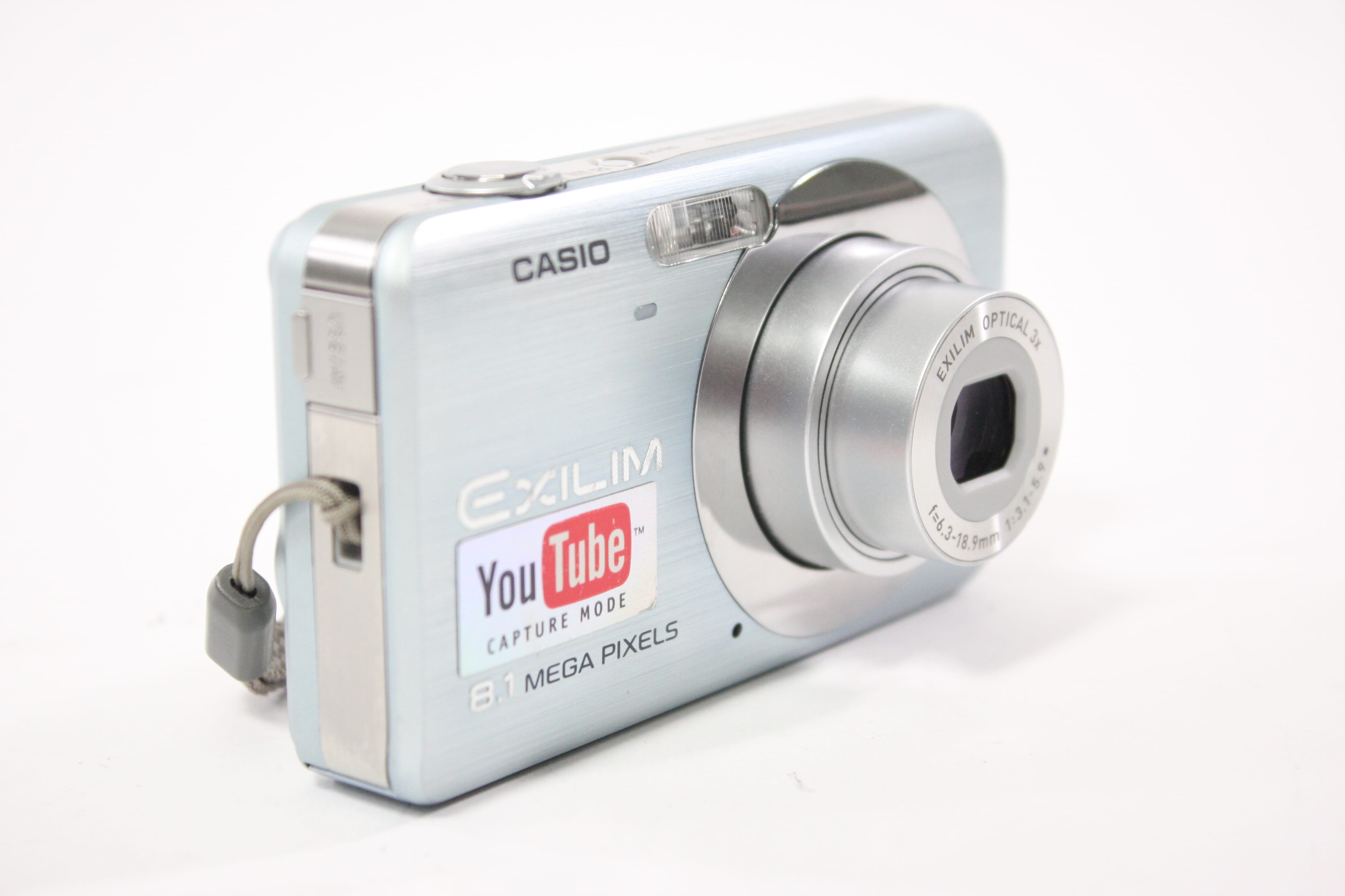 Casio EX-Z80A Digital Point and Shoot Camera 3x Zoom 8.1mp (Light Blue)