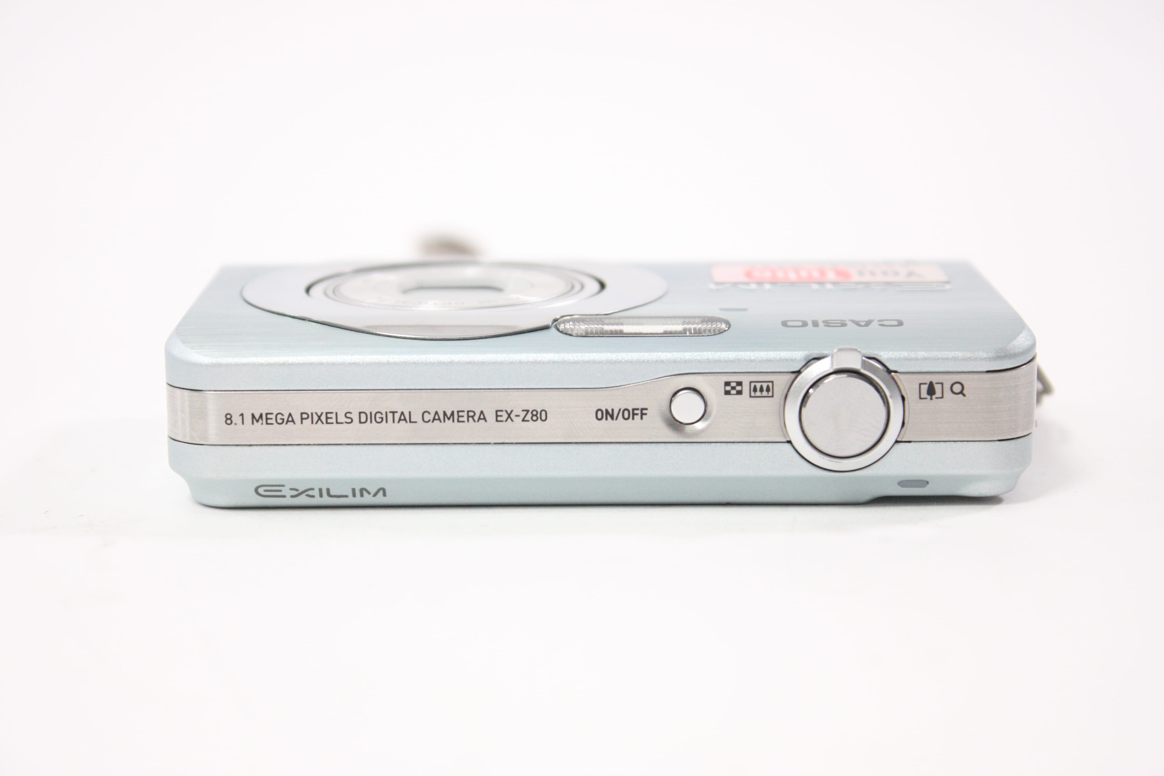 Casio EX-Z80A Digital Point and Shoot Camera 3x Zoom 8.1mp (Light Blue)