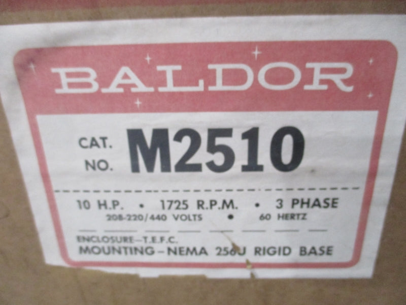 BALDOR M2510 208/230/460V 28-20/13A NSMP
