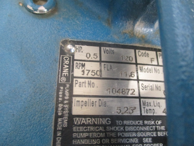 BARNES SE51A 104872 120V 11.6A UNMP