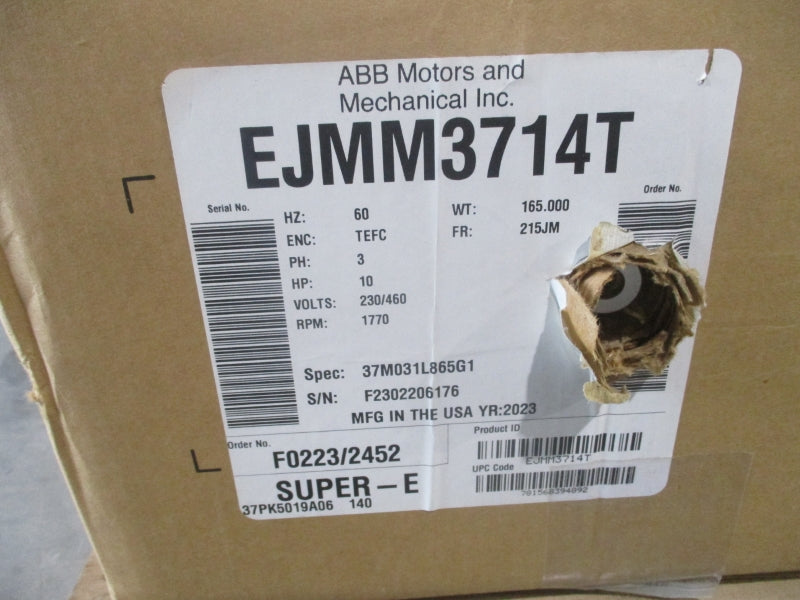 BALDOR EJMM3714T 230/460V 25/12.5A NSMP