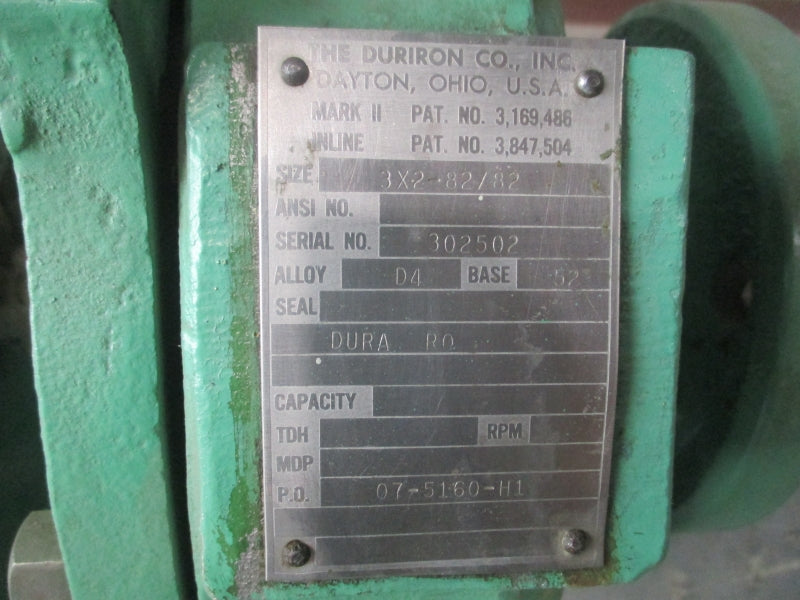 DURCO 3X2-82/82 UNMP