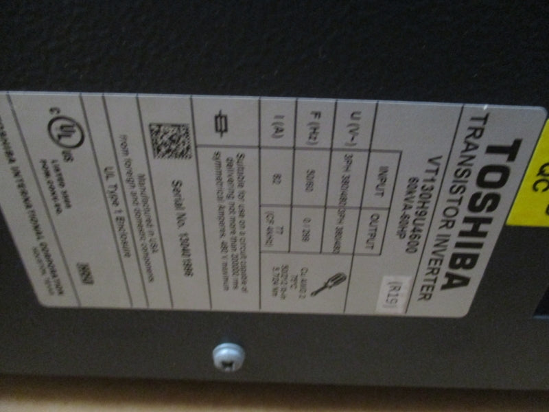 TOSHIBA VT130H9U4600 60HP 380/468V 82A UNMP