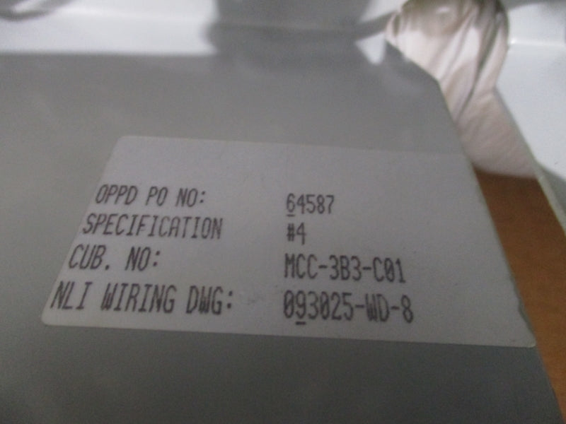 NLI MCC BUCKET 18" SIZE 1 2 SPEED/ 2 WINDING REV. 1 NSMP