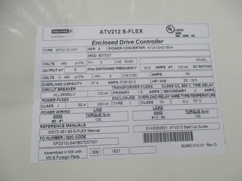 SQUARE D SFD212LG4Y NSNP